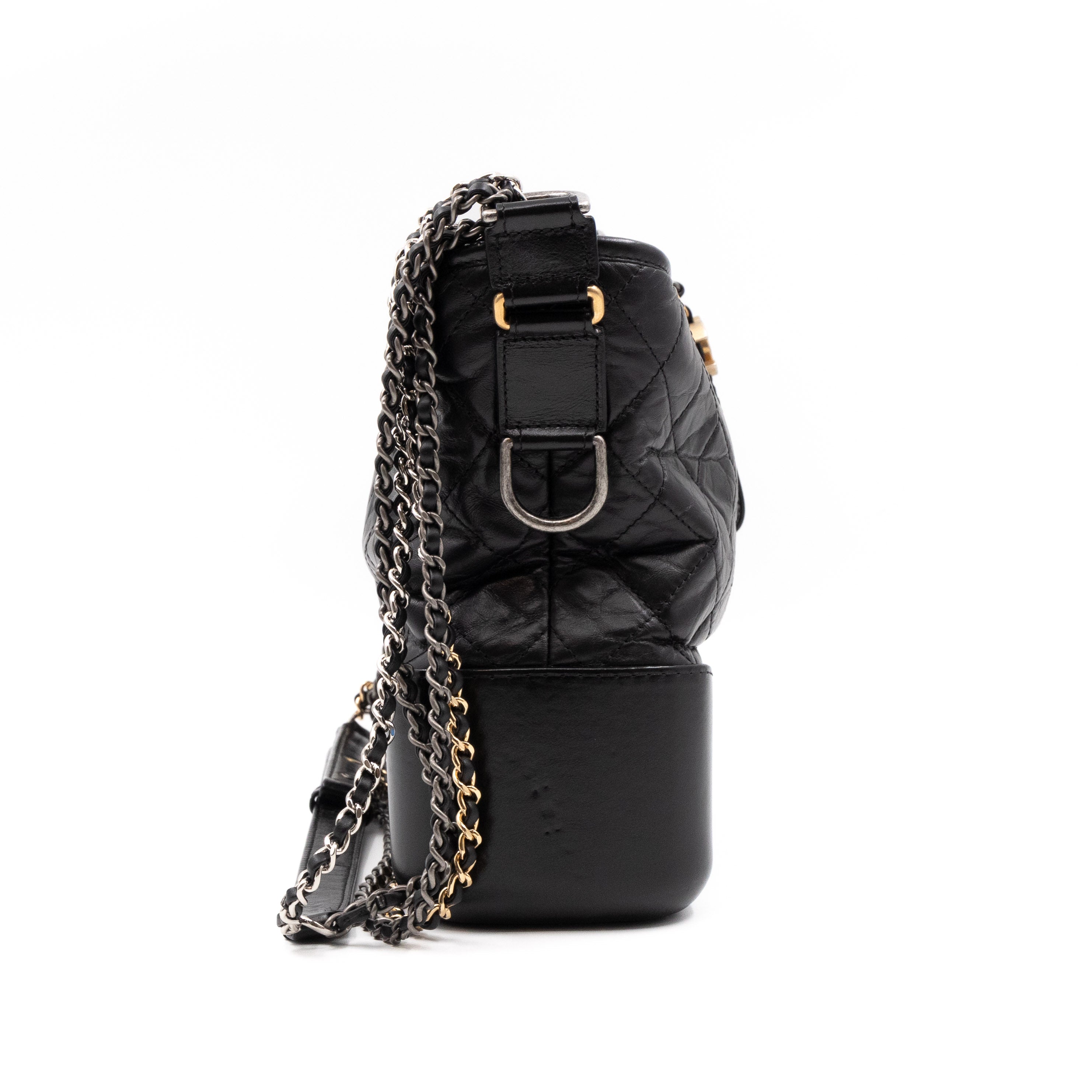 Gabrielle Hobo Large Black Calf Leather