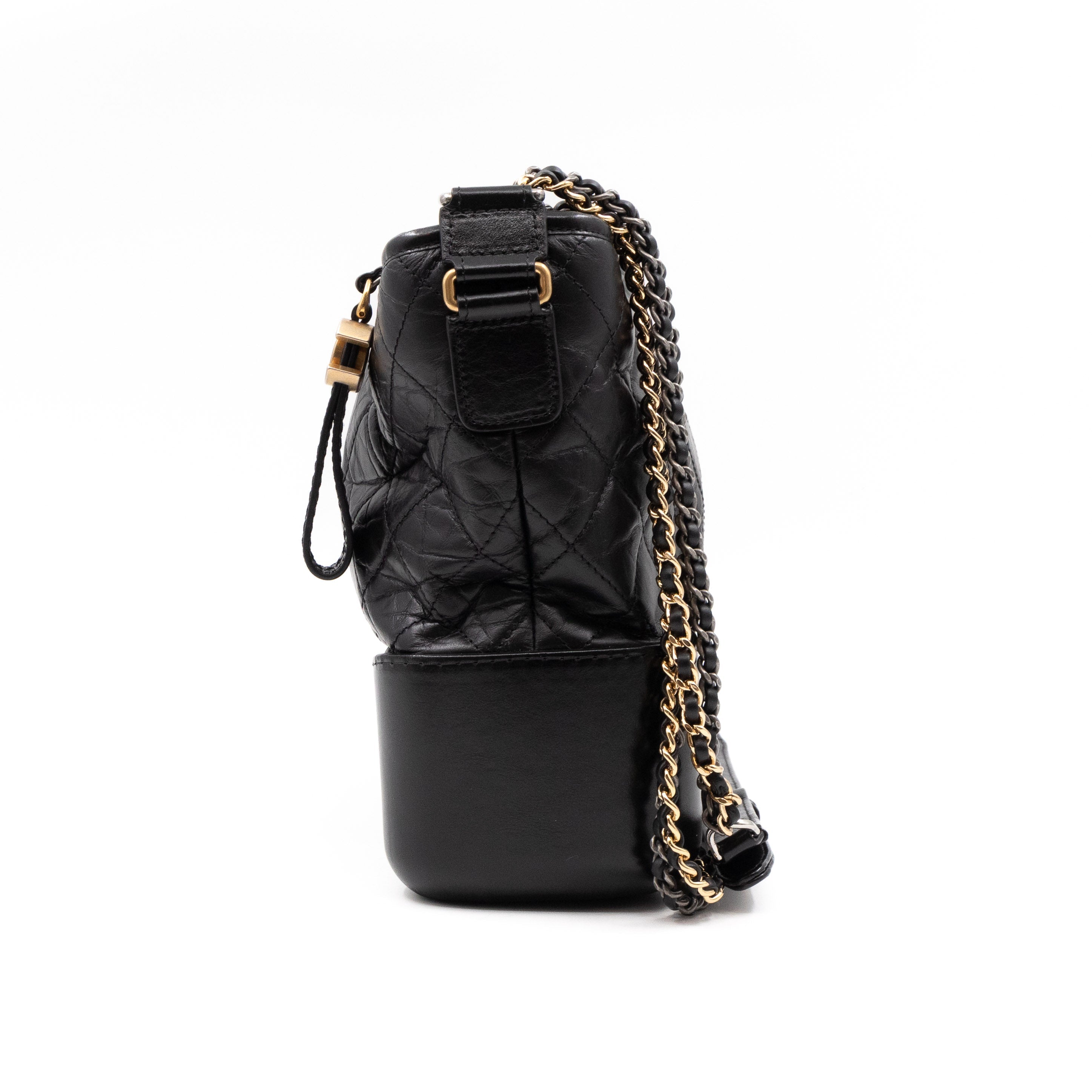 Gabrielle Hobo Large Black Calf Leather