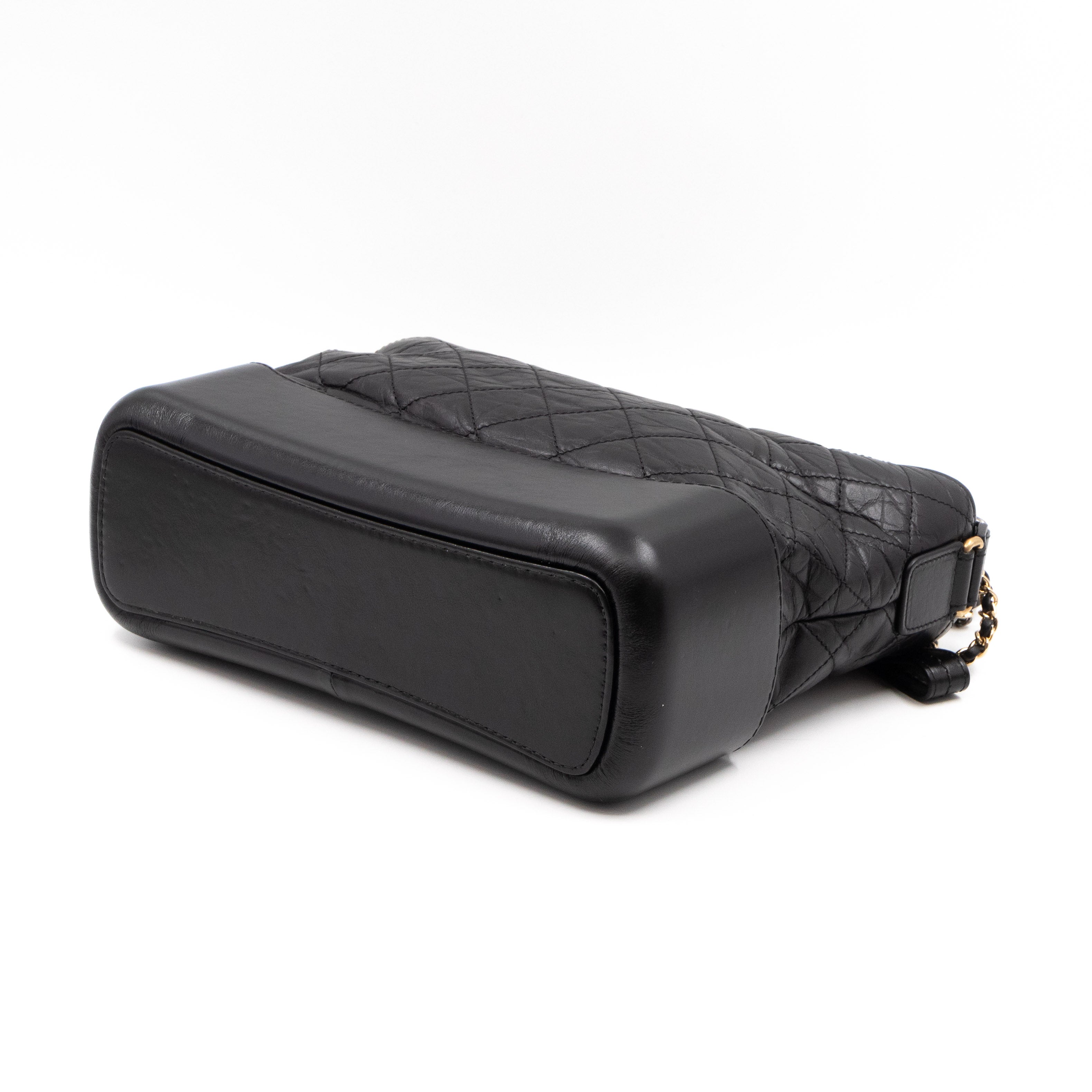 Gabrielle Hobo Large Black Calf Leather