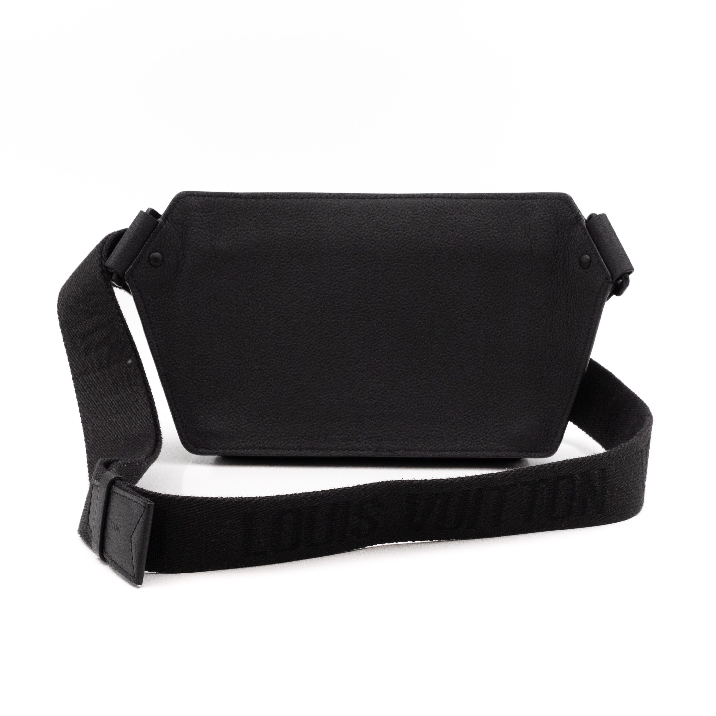 LV Aerogram Takeoff Sling Bag Black Leather