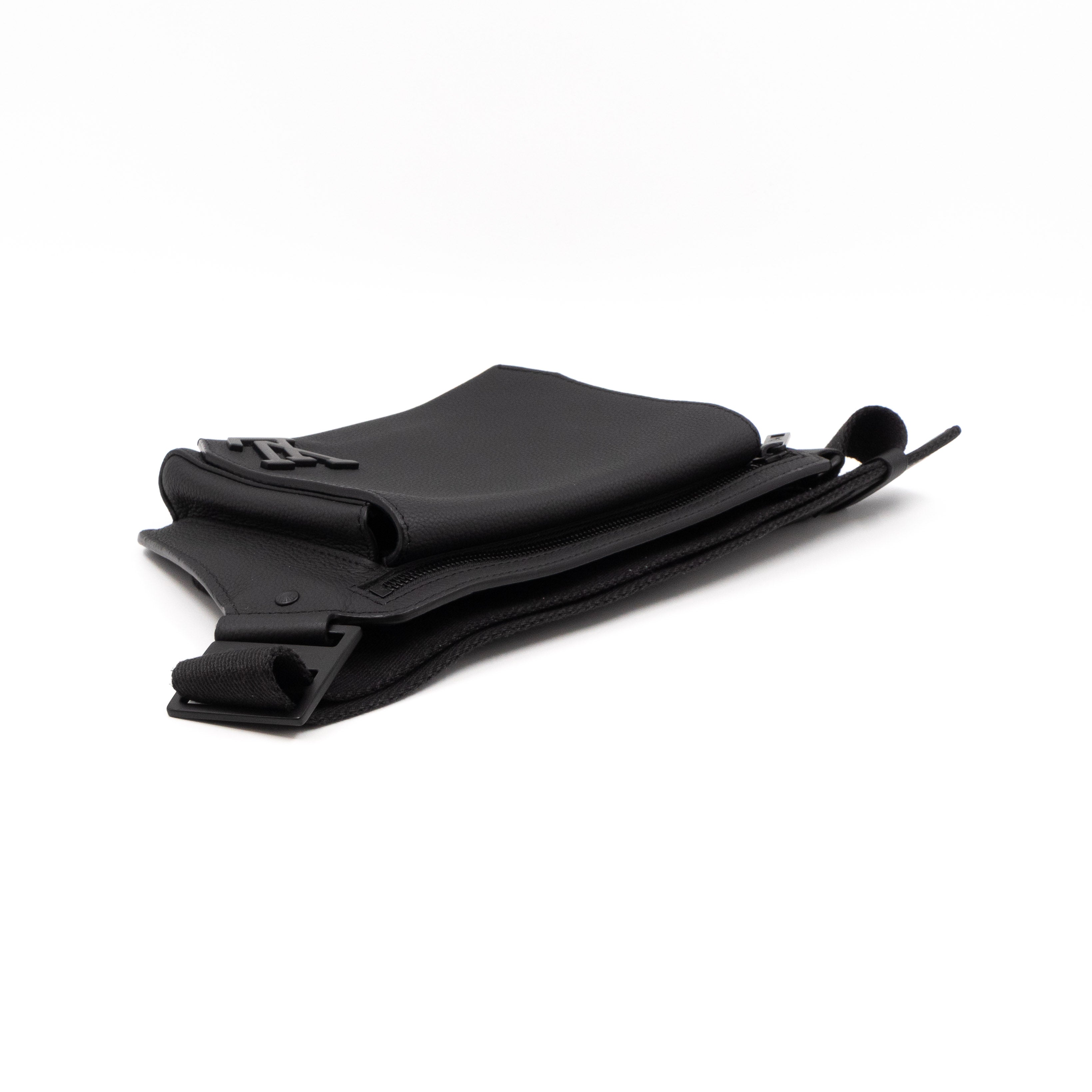 LV Aerogram Takeoff Sling Bag Black Leather