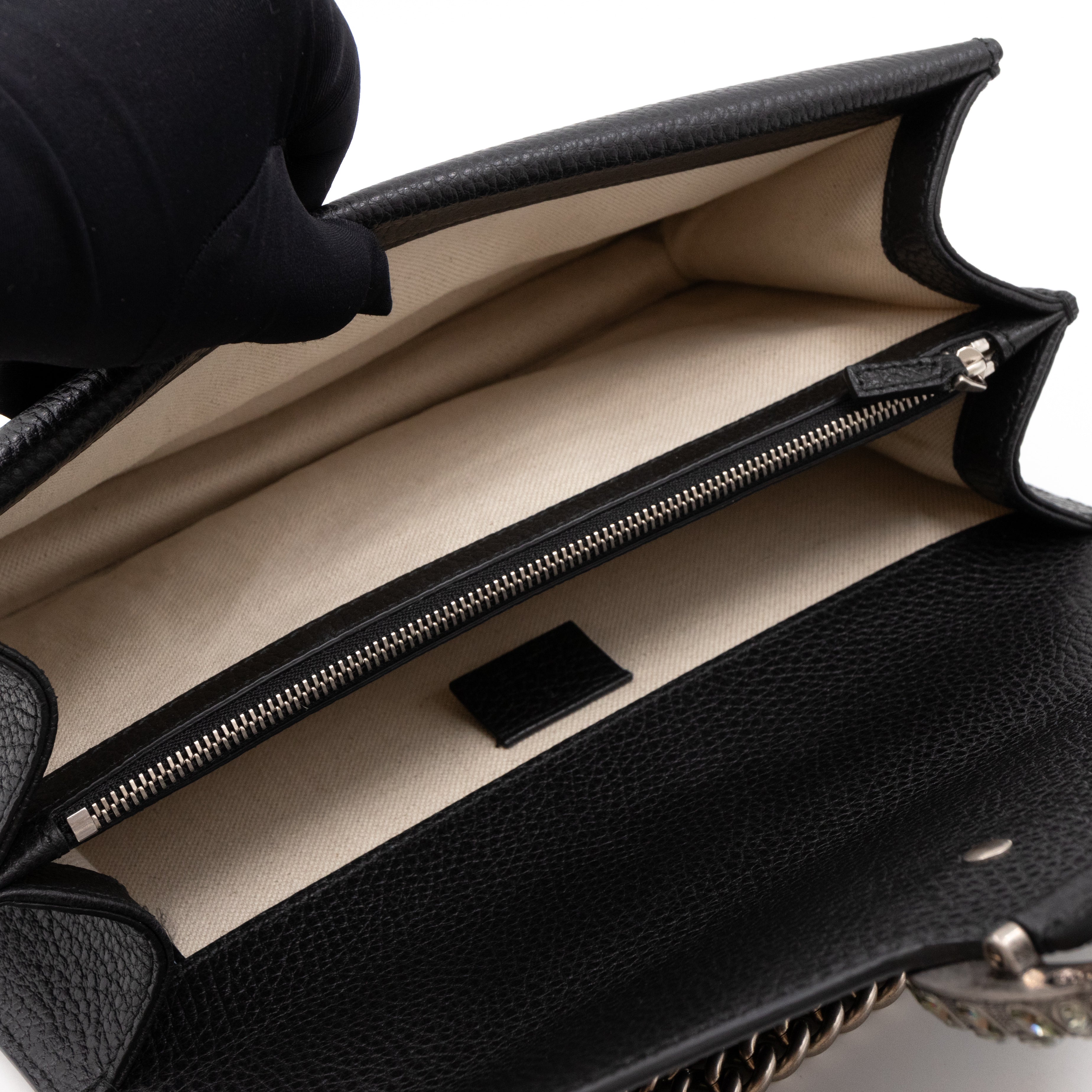 Dionysus Small Black Leather