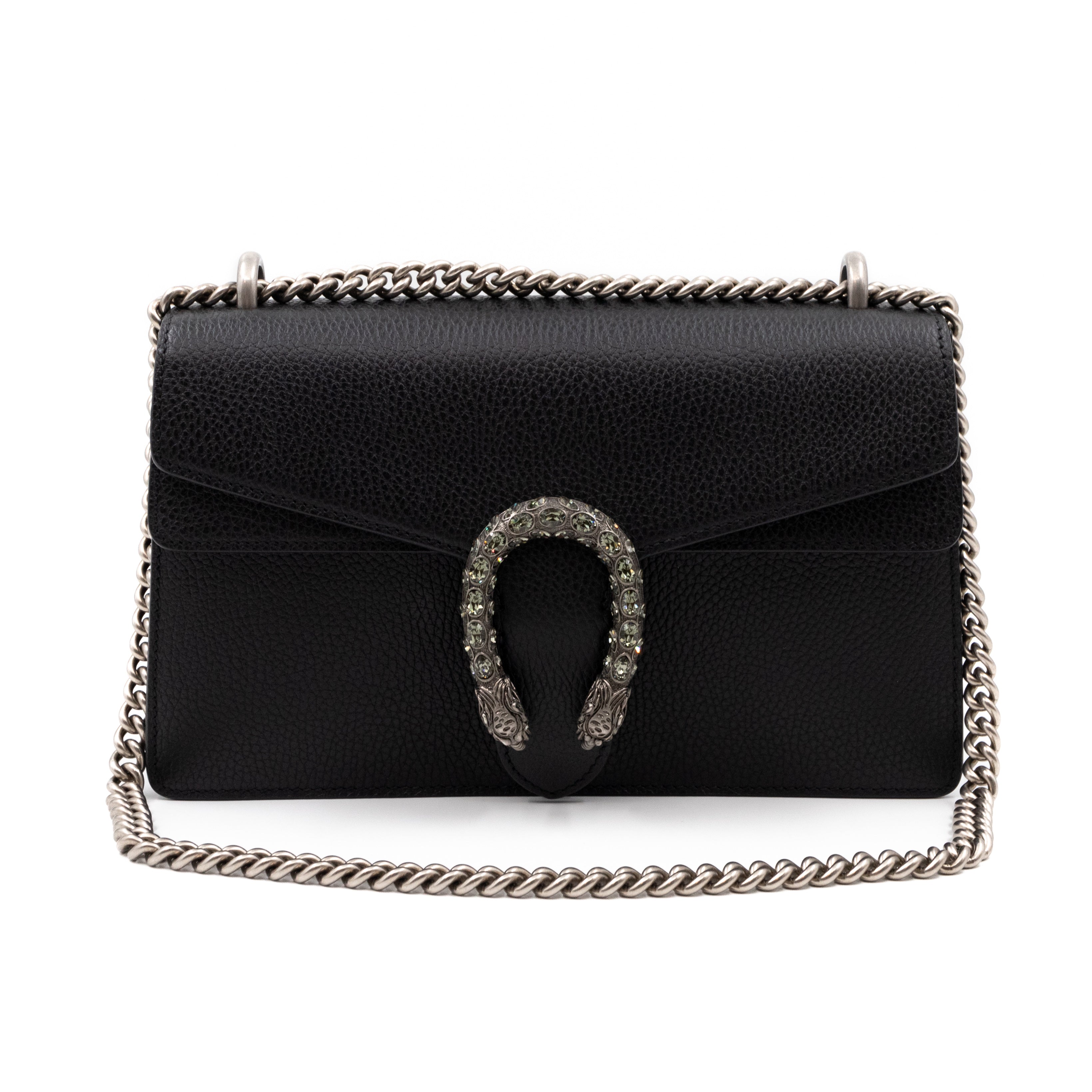 Dionysus Small Black Leather