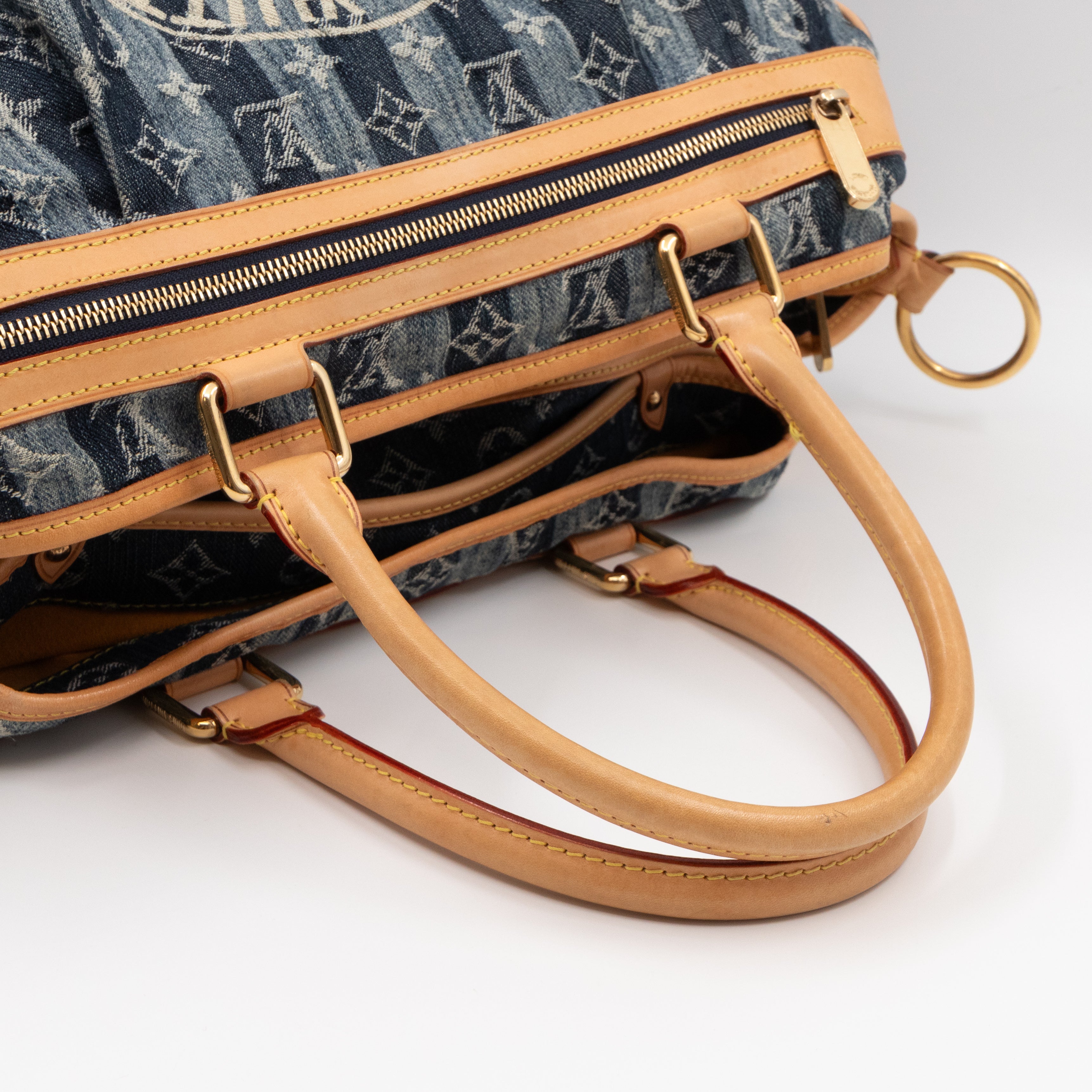 Porte Epaule Cruise Raye Cabas GM Blue Denim