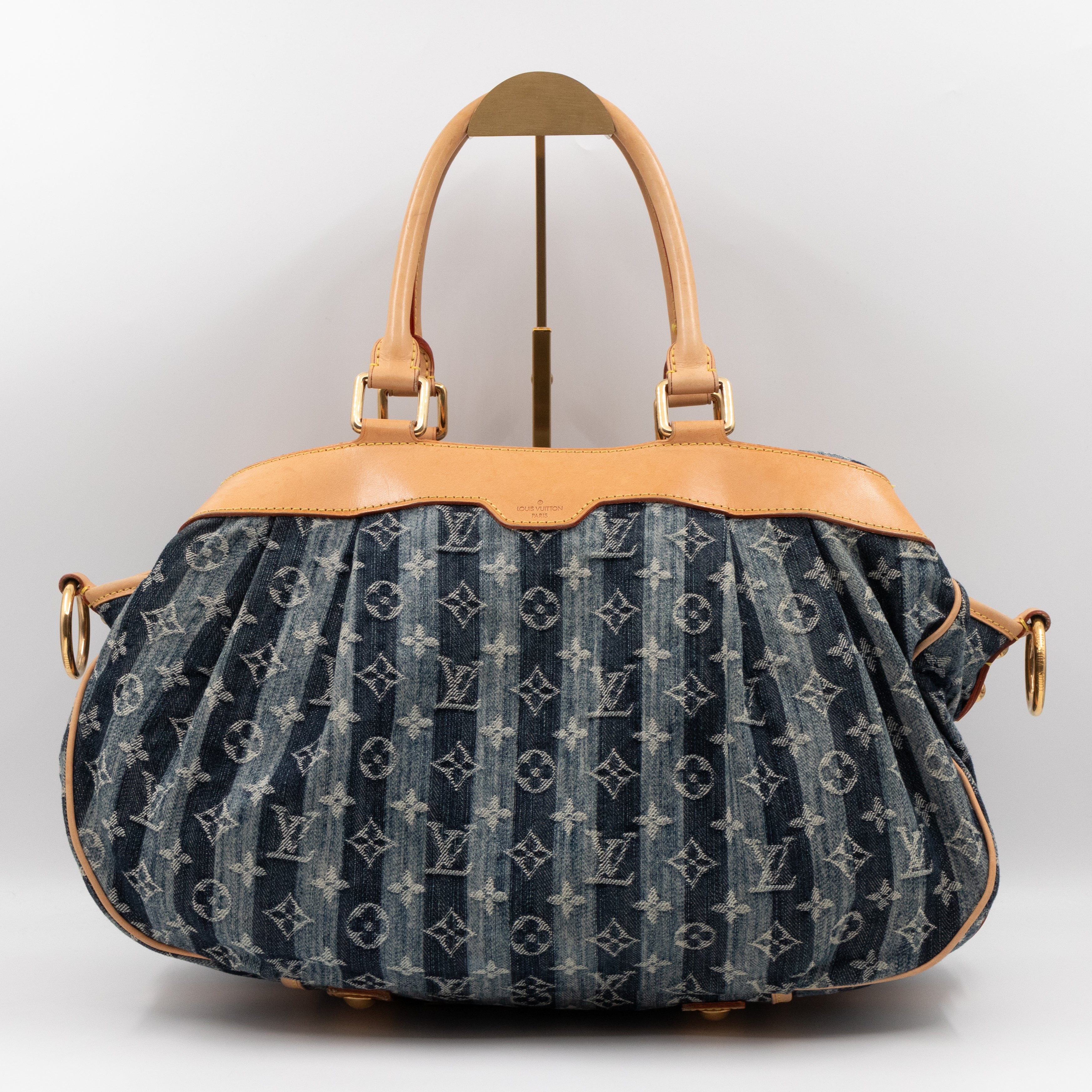 Porte Epaule Cruise Raye Cabas GM Blue Denim