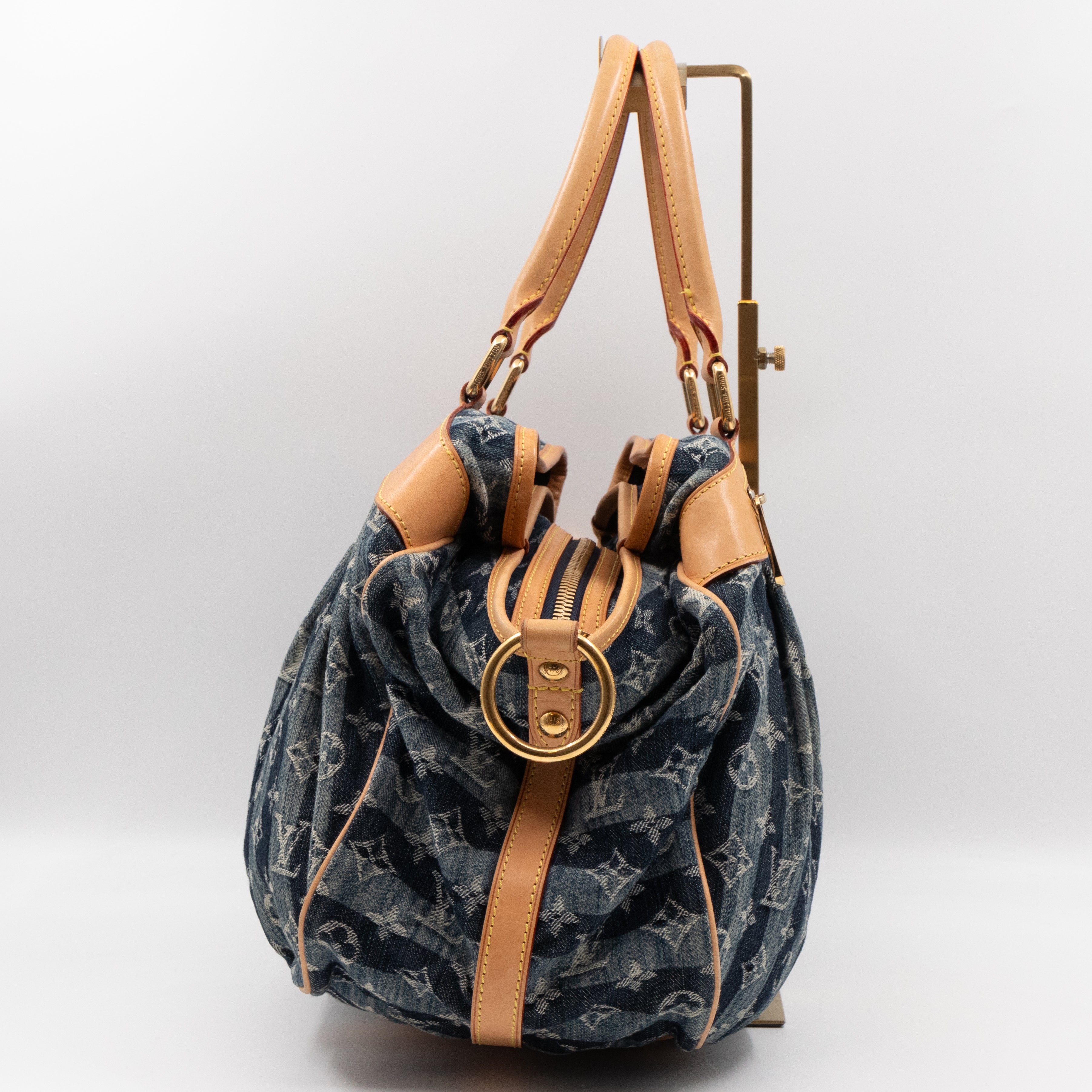 Porte Epaule Cruise Raye Cabas GM Blue Denim