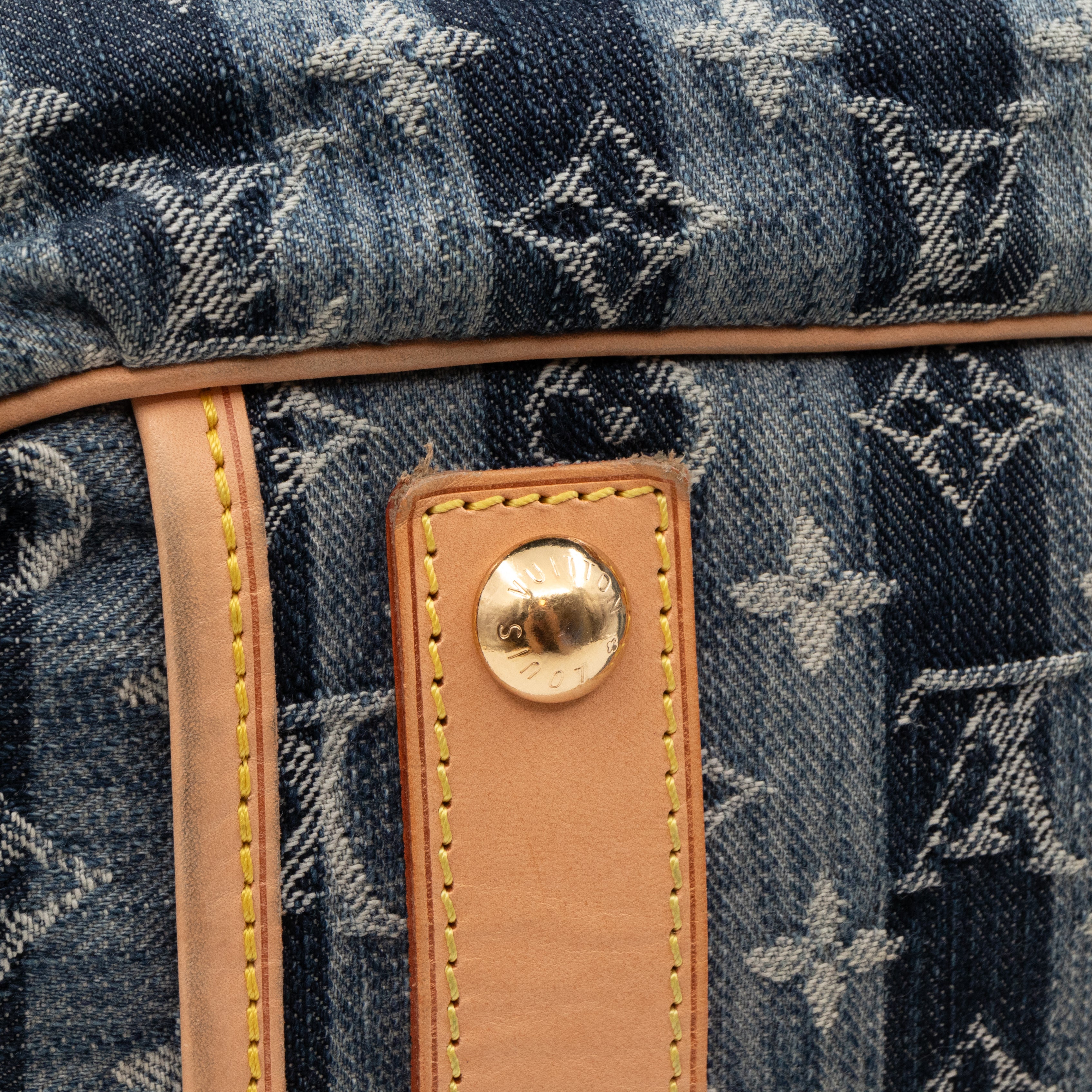 Porte Epaule Cruise Raye Cabas GM Blue Denim