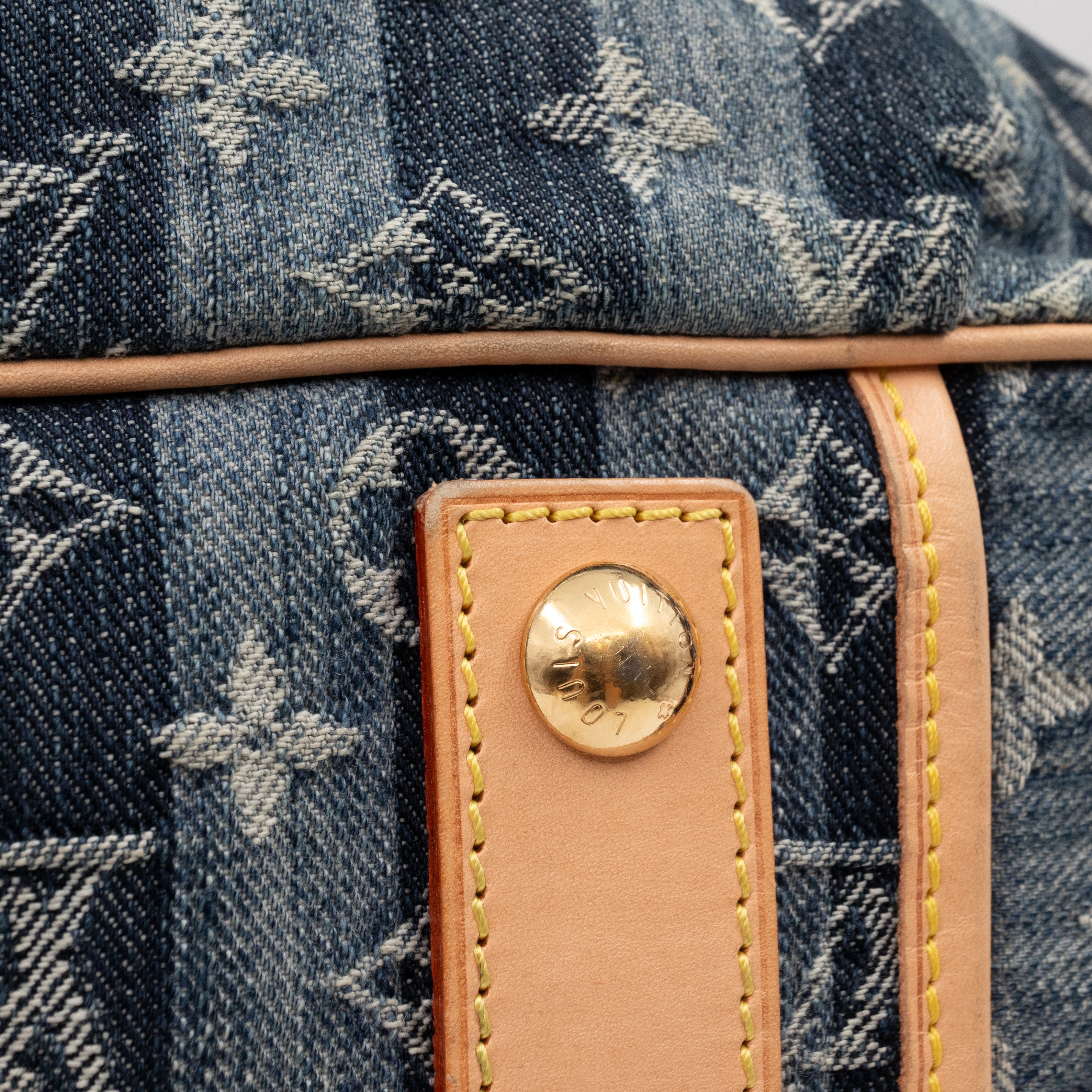 Porte Epaule Cruise Raye Cabas GM Blue Denim