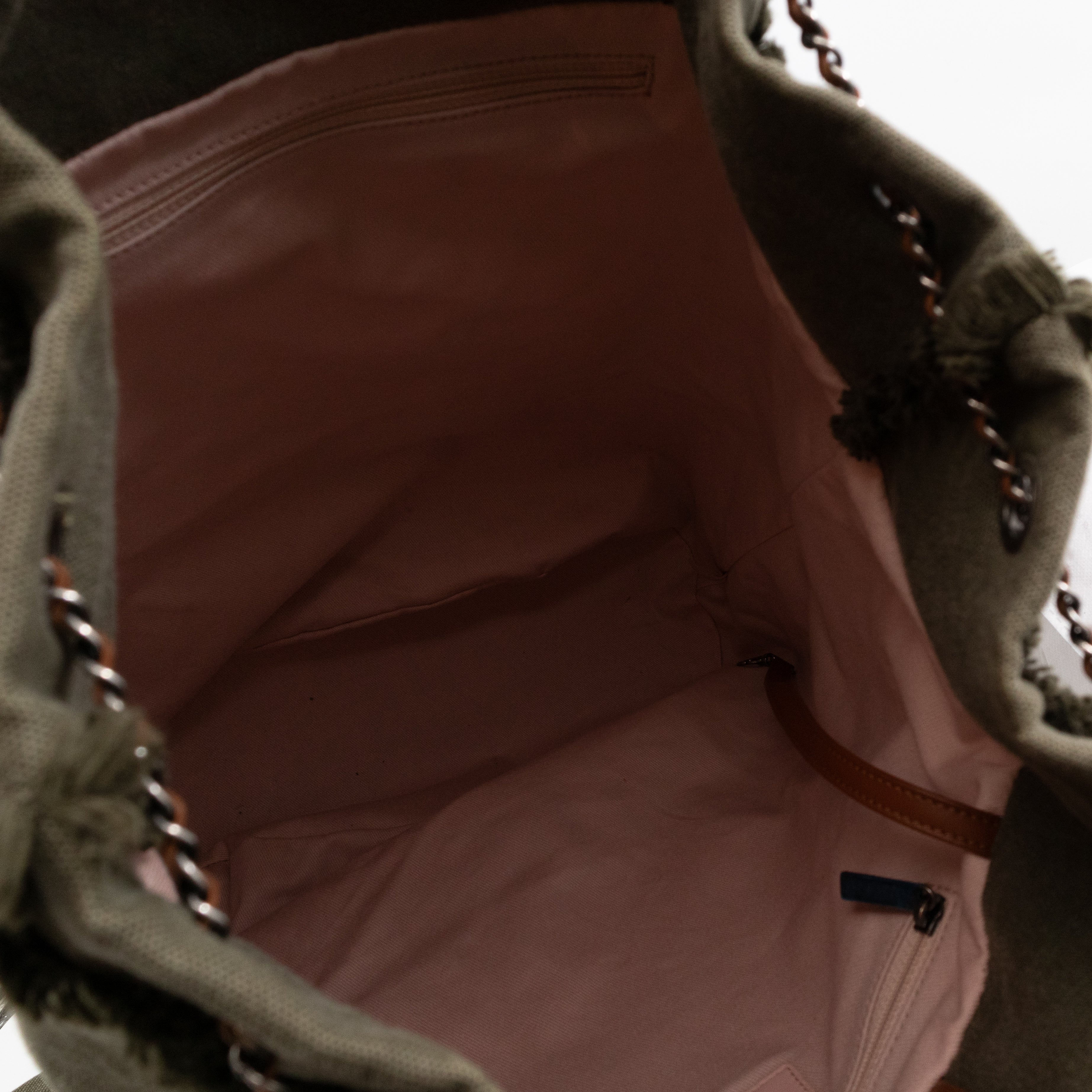 Cuba La Habana Backpack Green Sequin Canvas