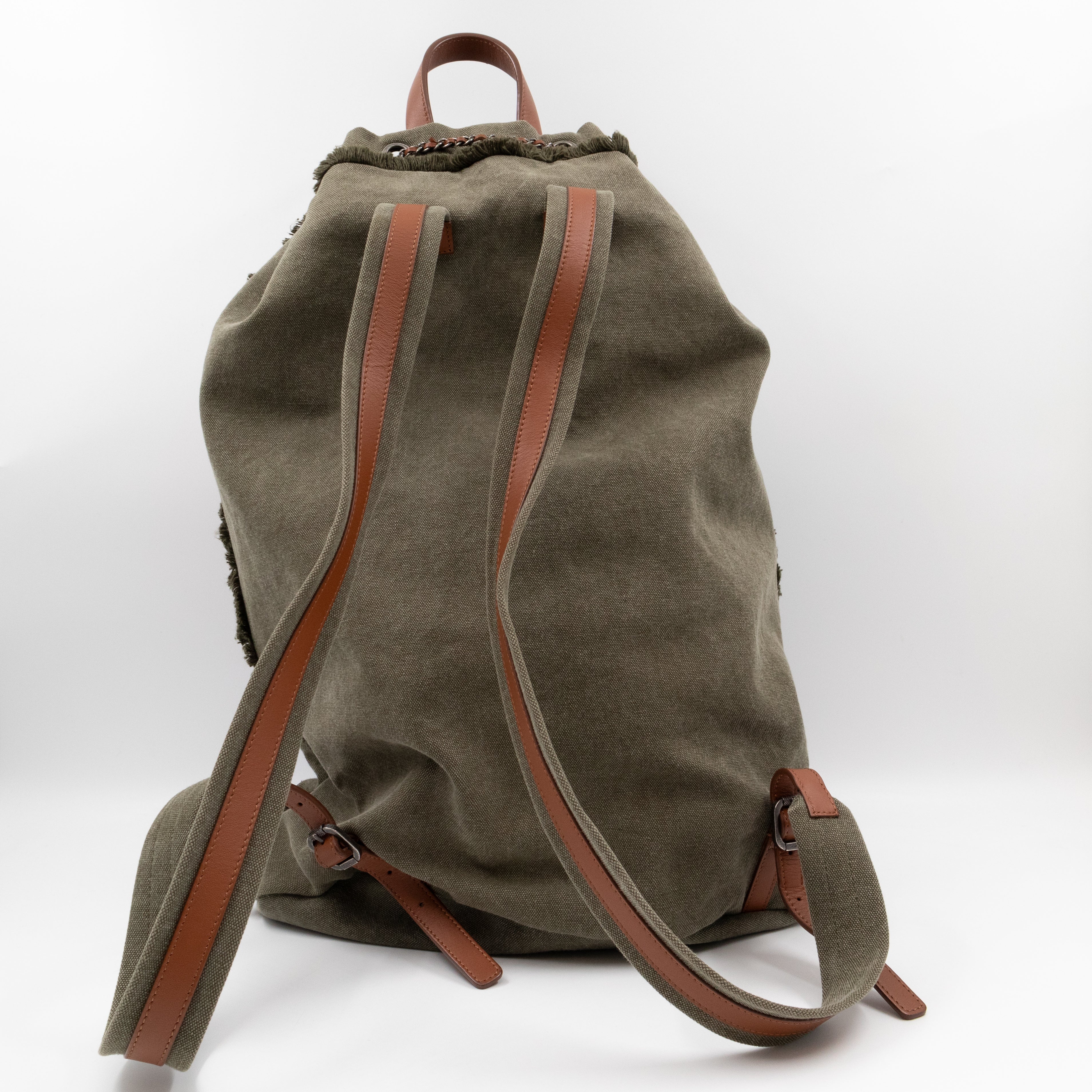 Cuba La Habana Backpack Green Sequin Canvas