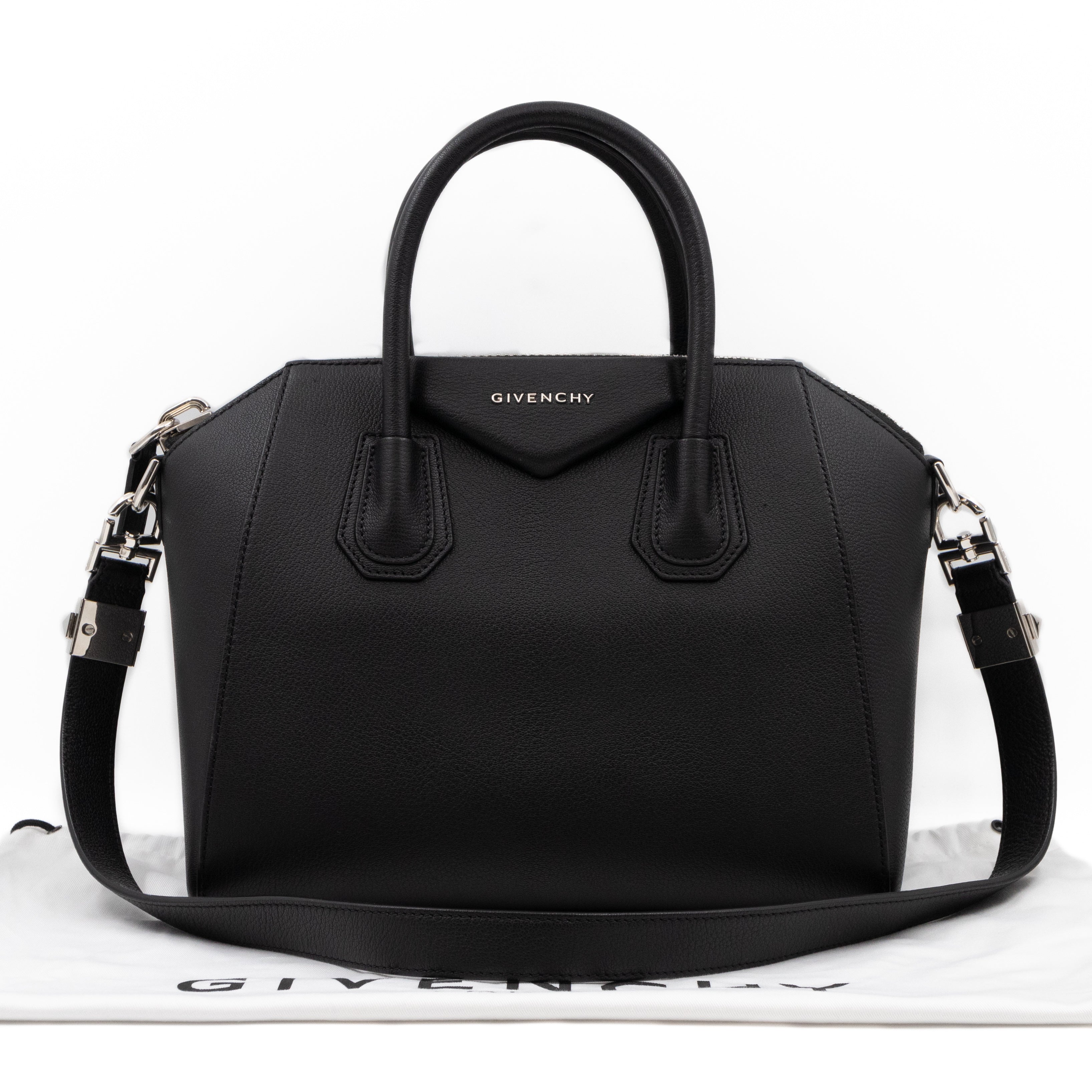 Antigona Small Black Leather