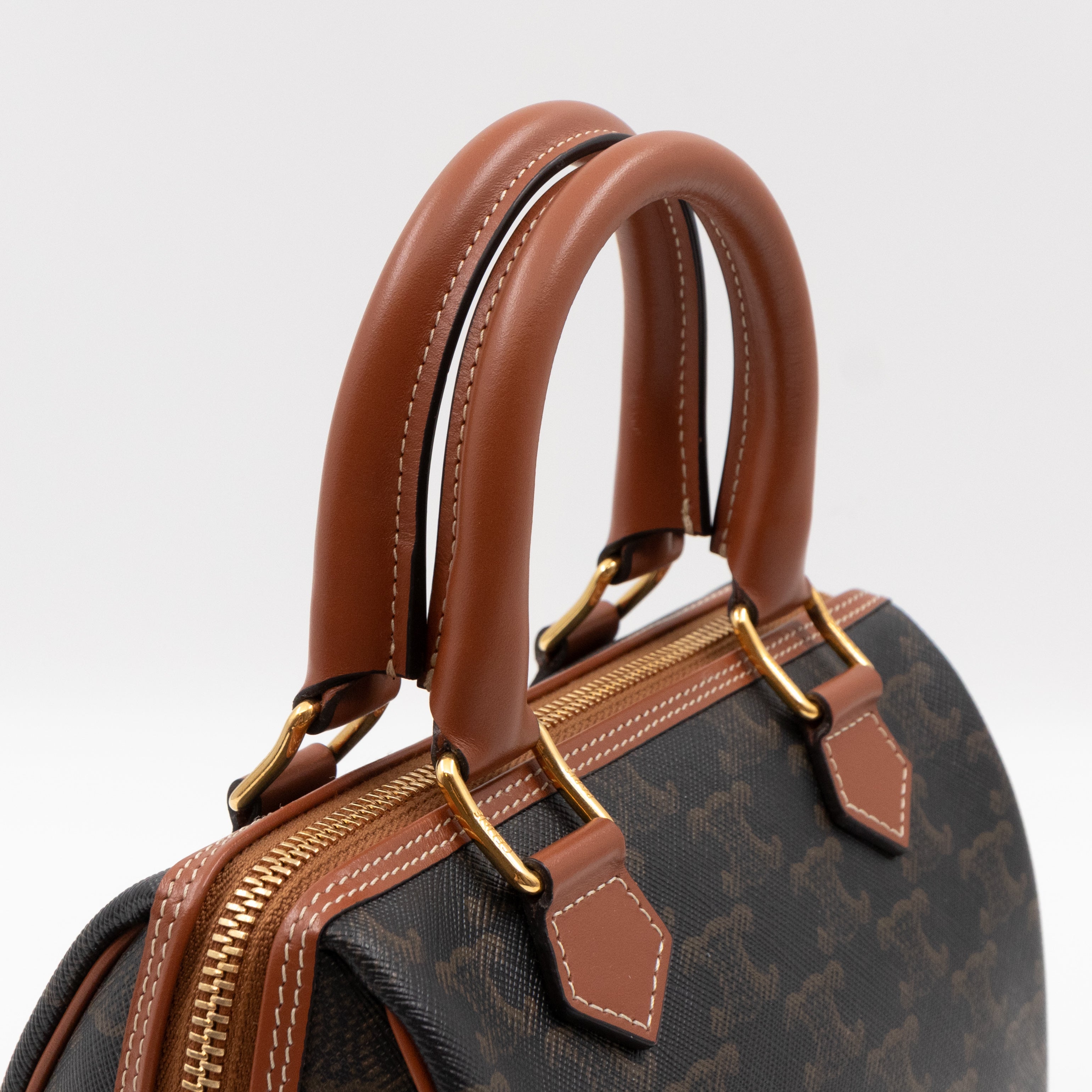 Small Boston Bag Triomphe Canvas