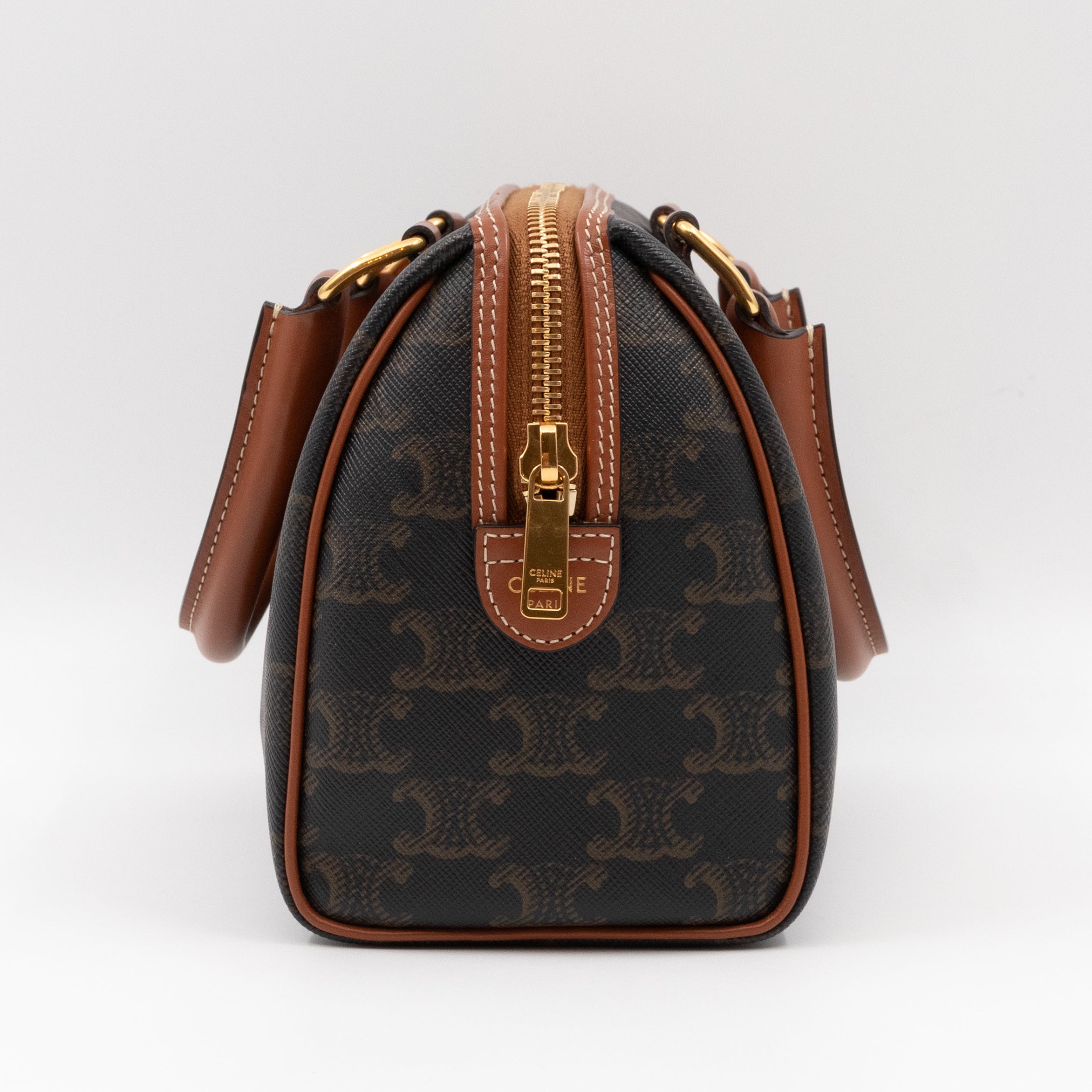 Small Boston Bag Triomphe Canvas