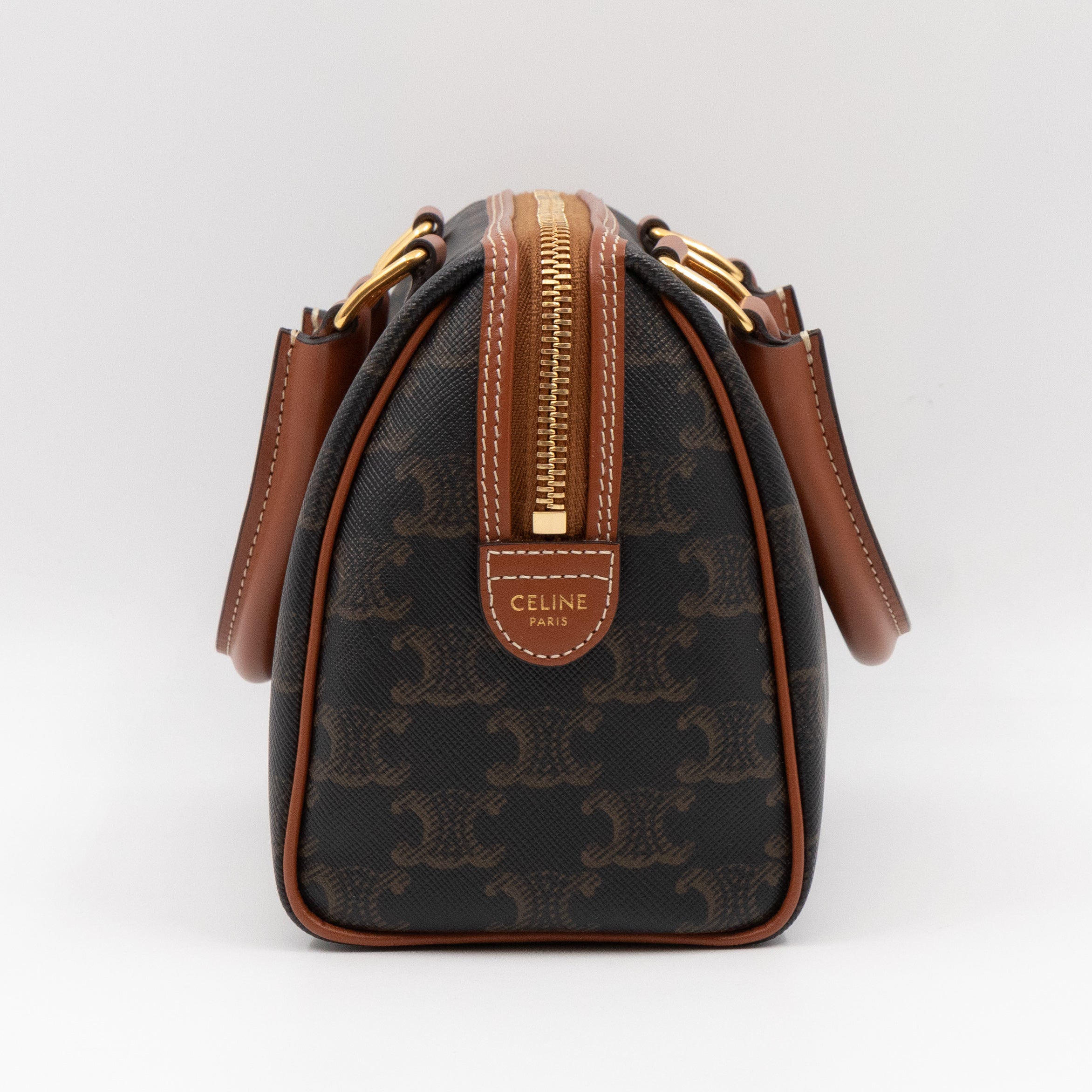 Small Boston Bag Triomphe Canvas