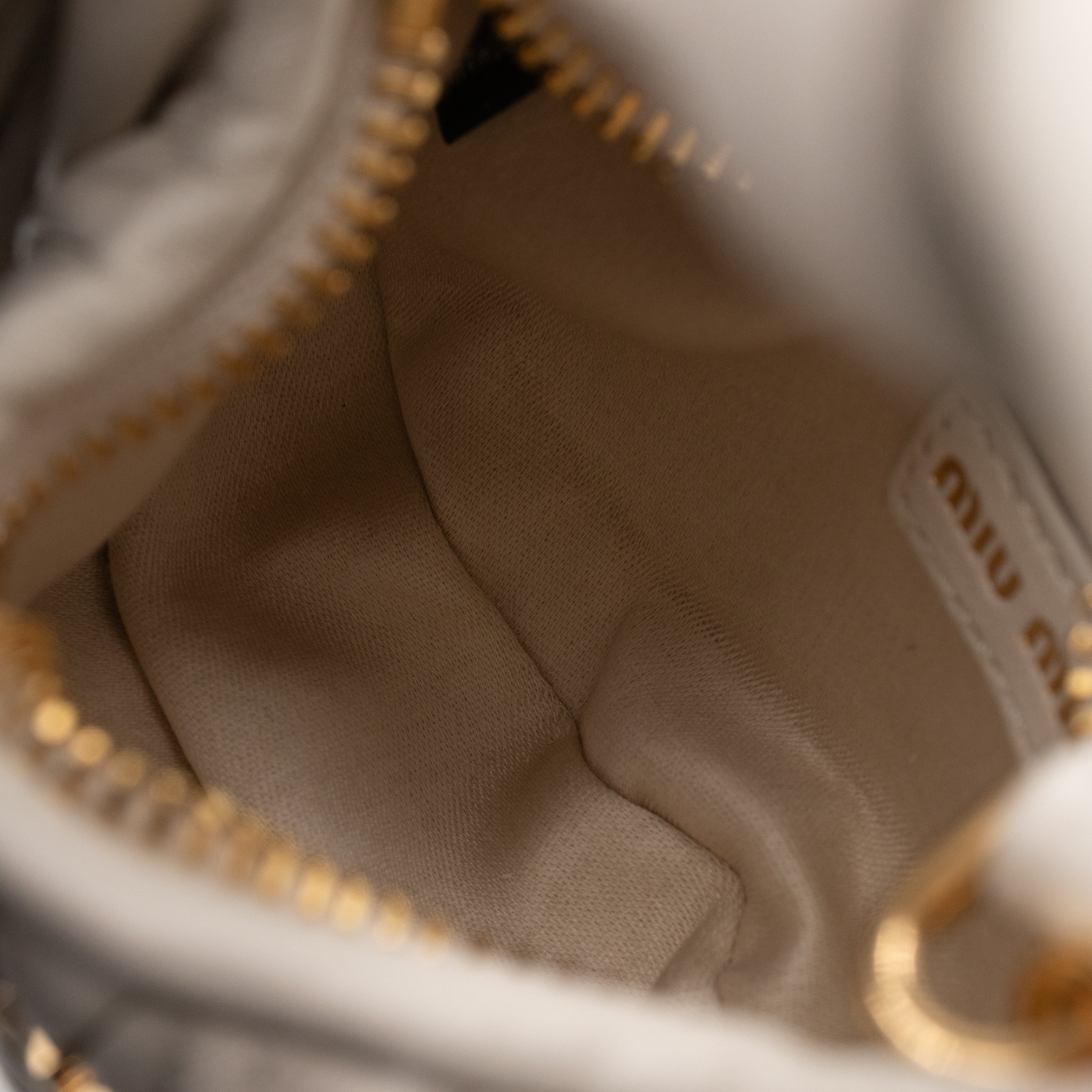 Wander Micro Hobo Bag White Matelassé Nappa Leather