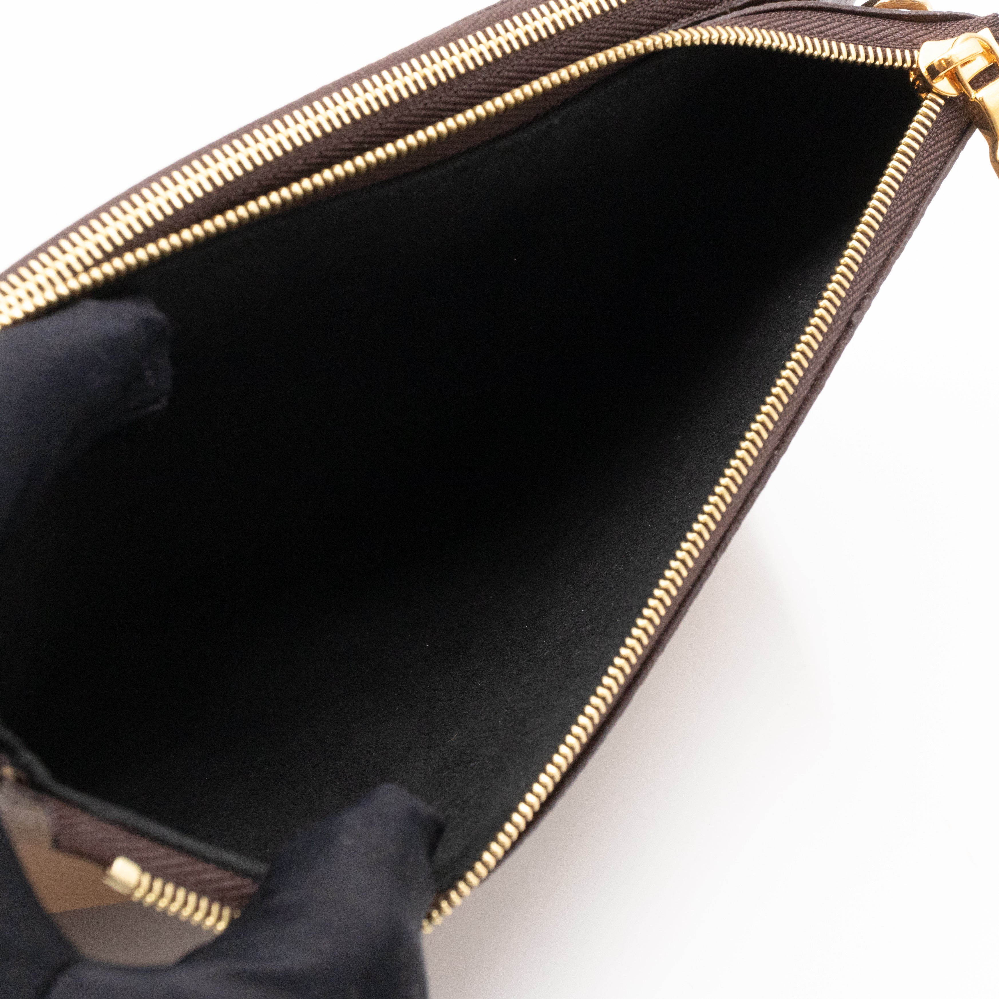 Double Zip Pochette Monogram Giant Reverse