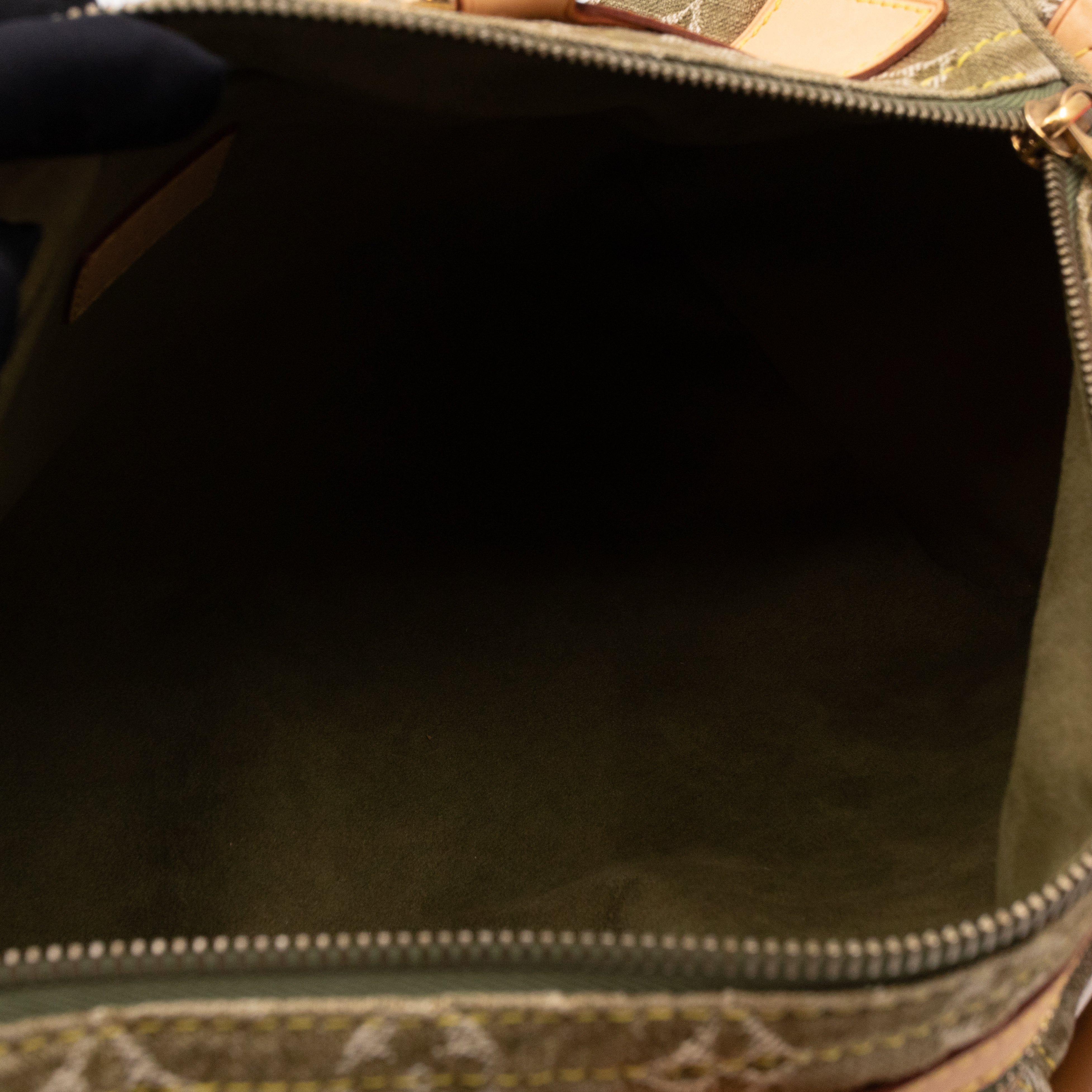 Neo Speedy Green Denim Monogram