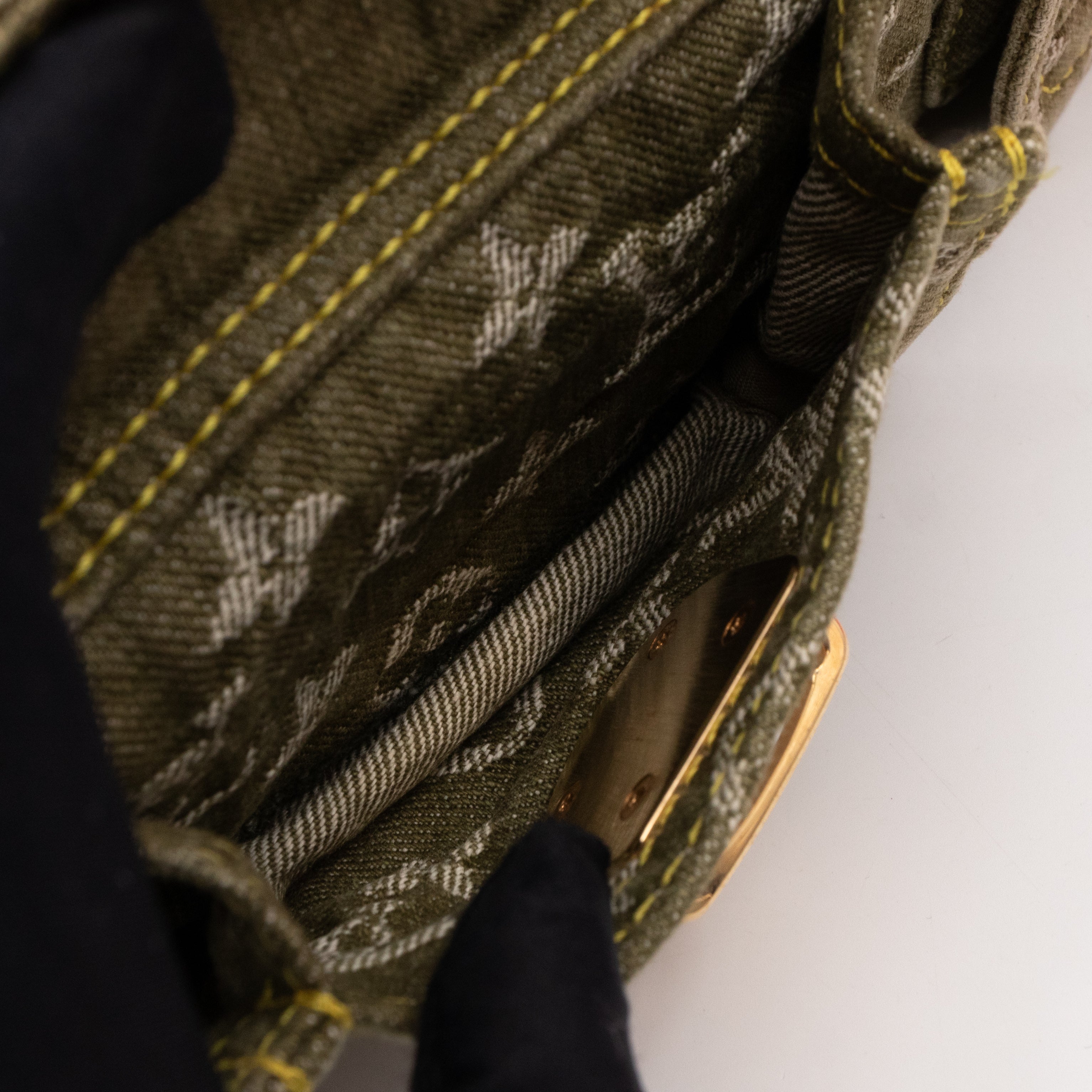 Neo Speedy Green Denim Monogram