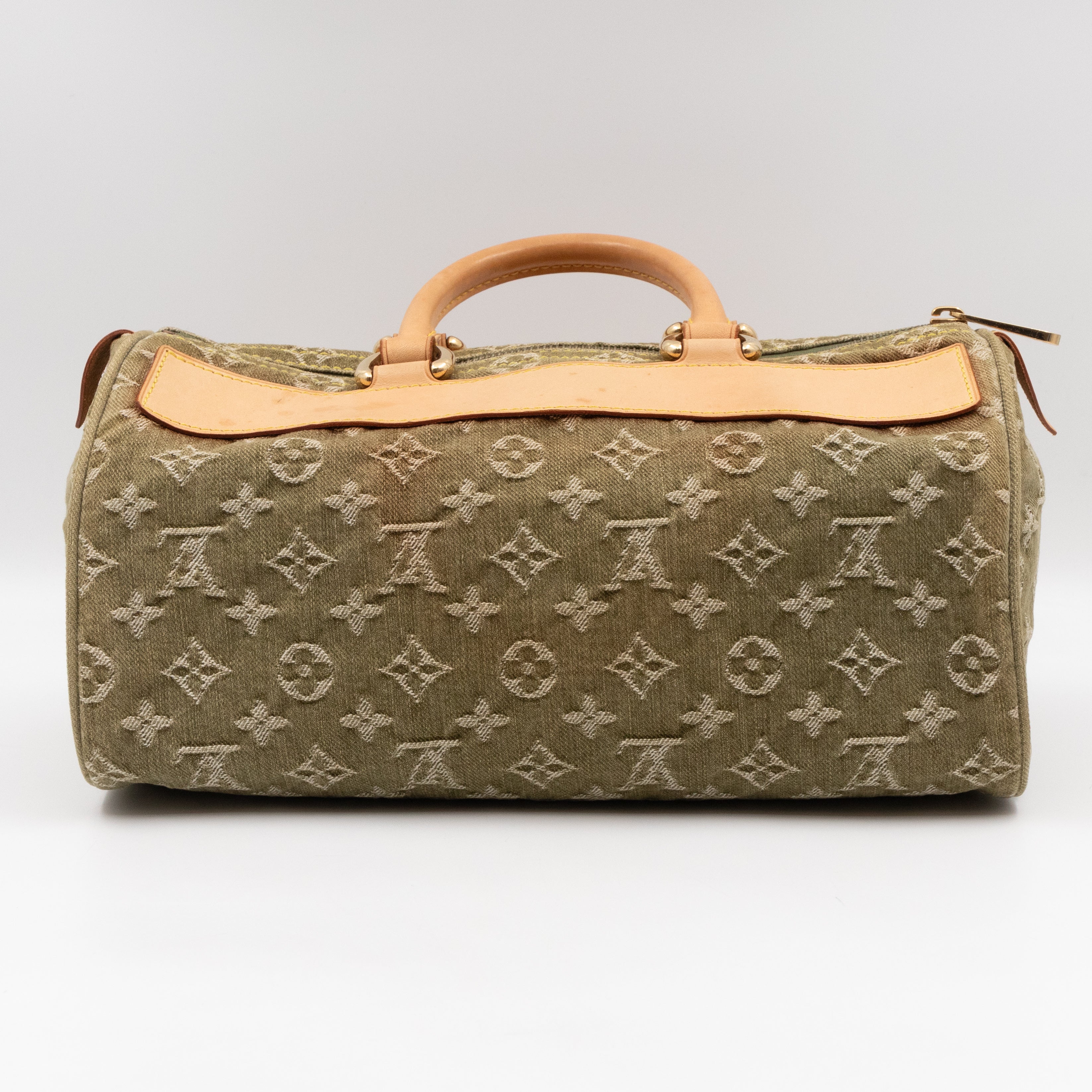 Neo Speedy Green Denim Monogram