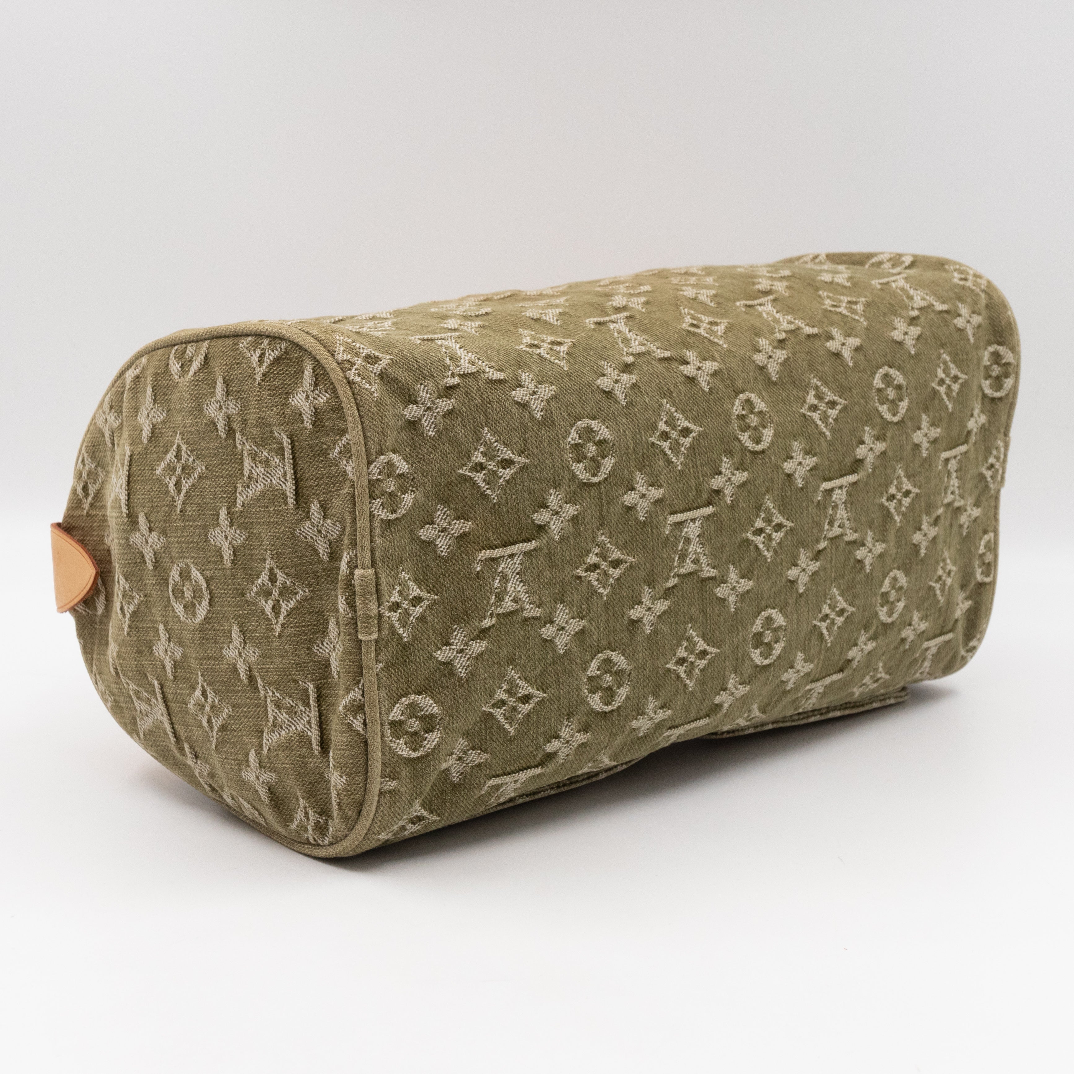 Neo Speedy Green Denim Monogram