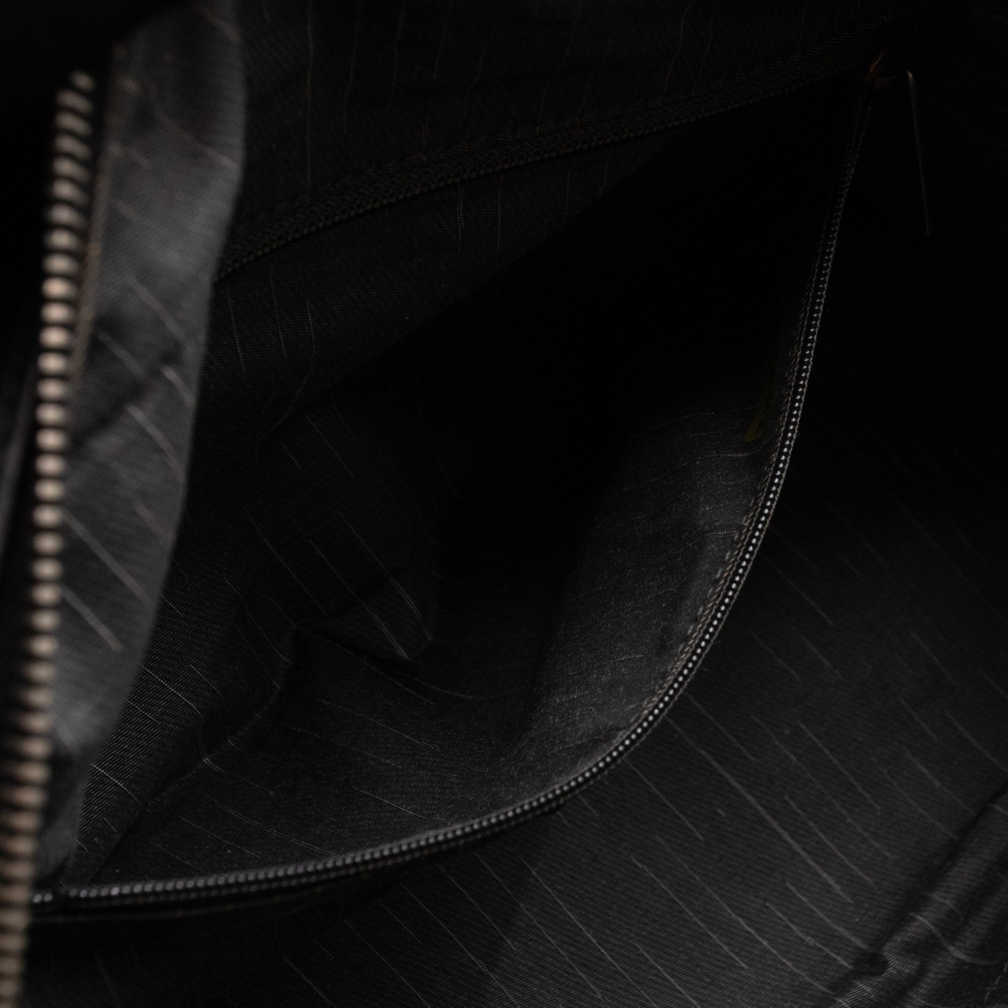 Bowling Bag Black Washed Leather