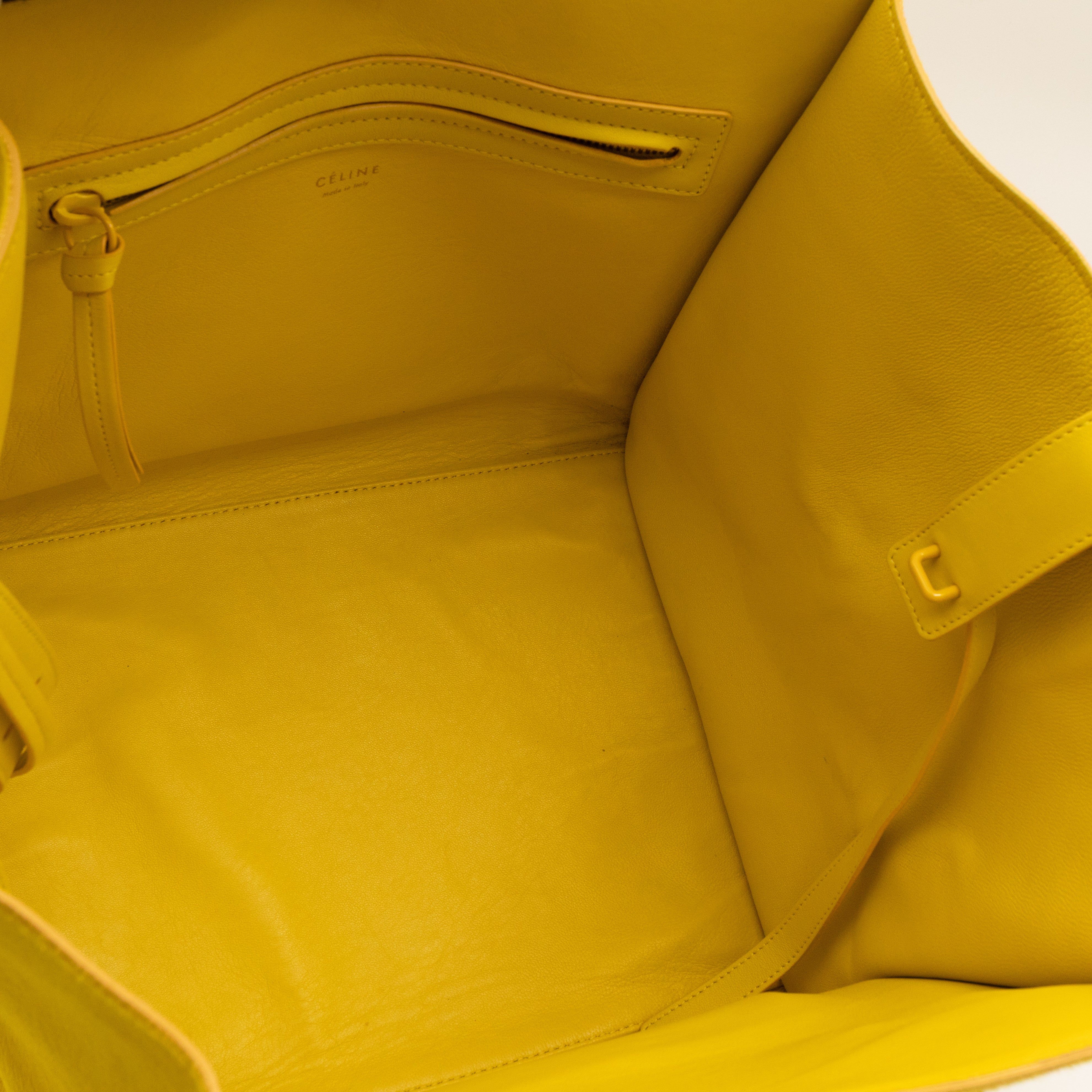 Phantom Medium Luggage Yellow Pony Hair Leather