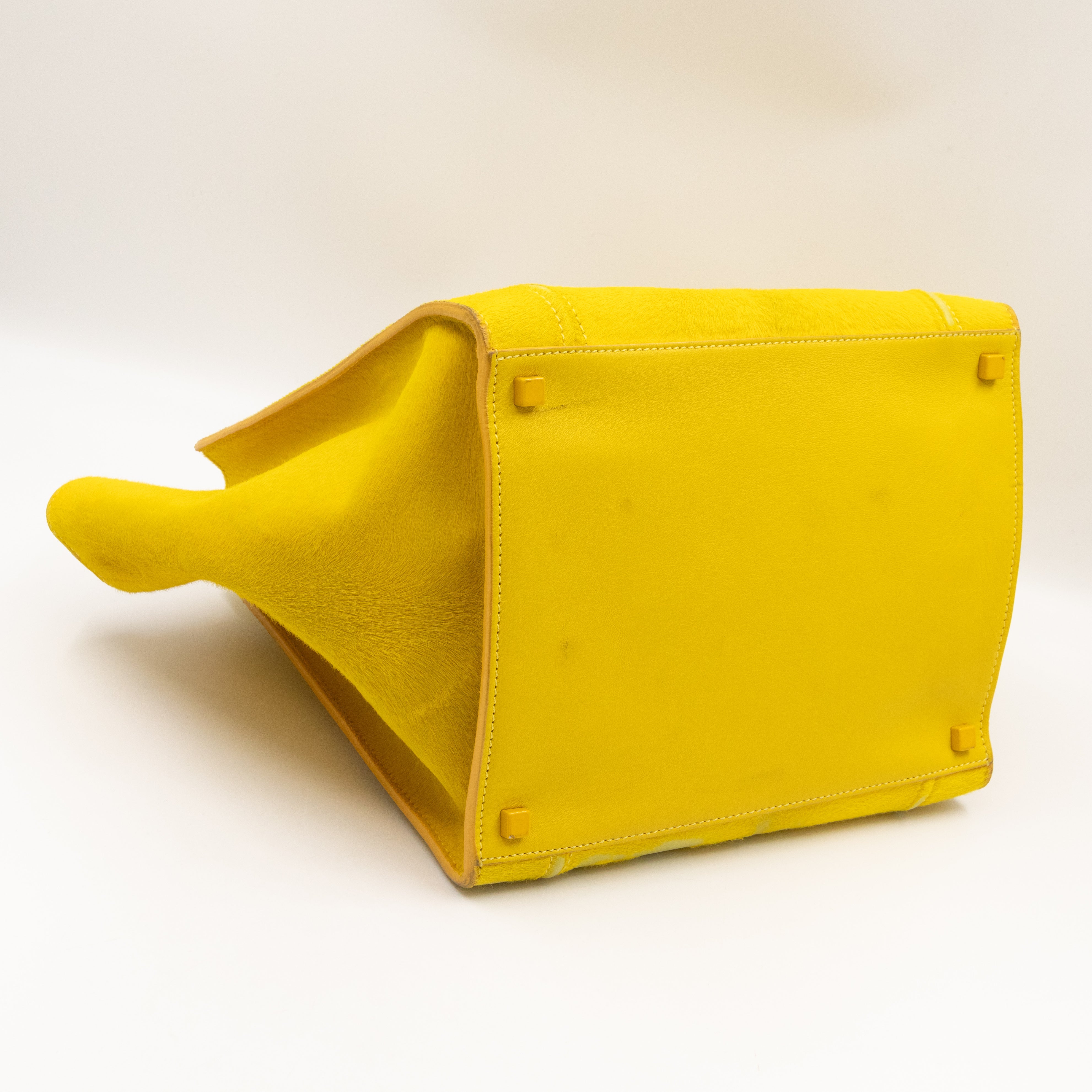 Phantom Medium Luggage Yellow Pony Hair Leather