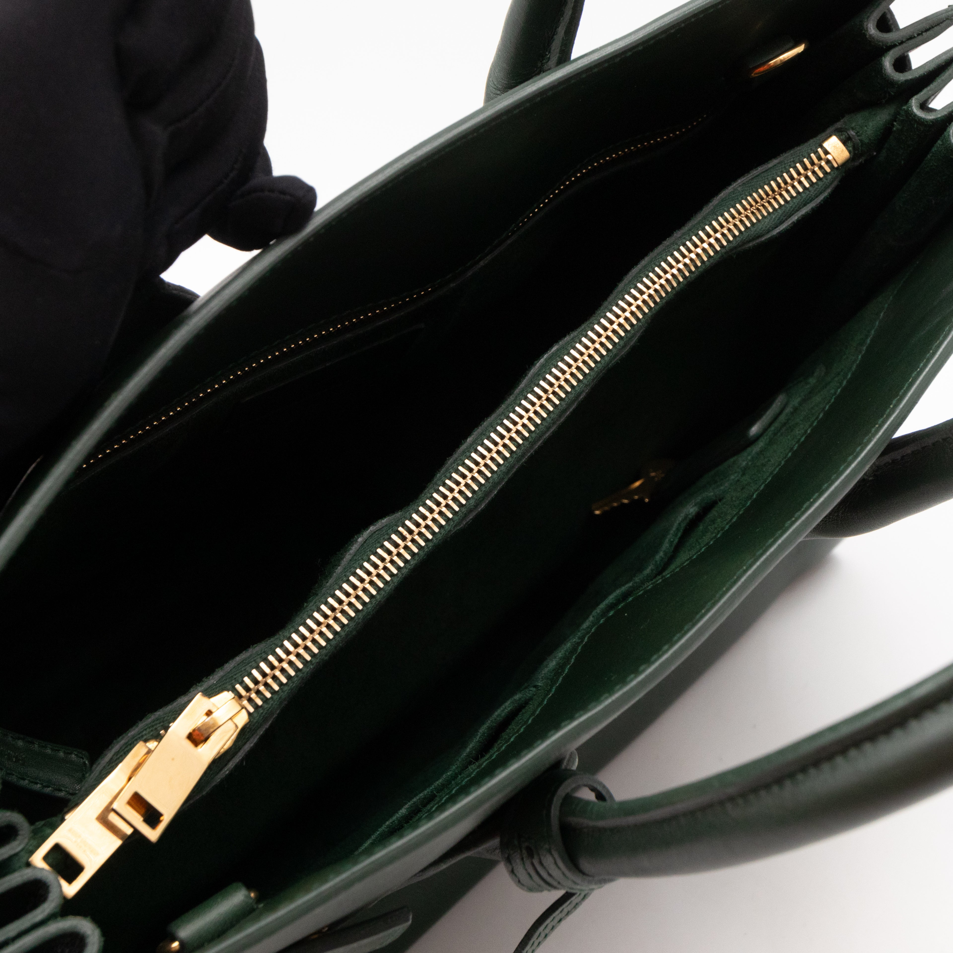 Sac de Jour Small Emerald Green Leather