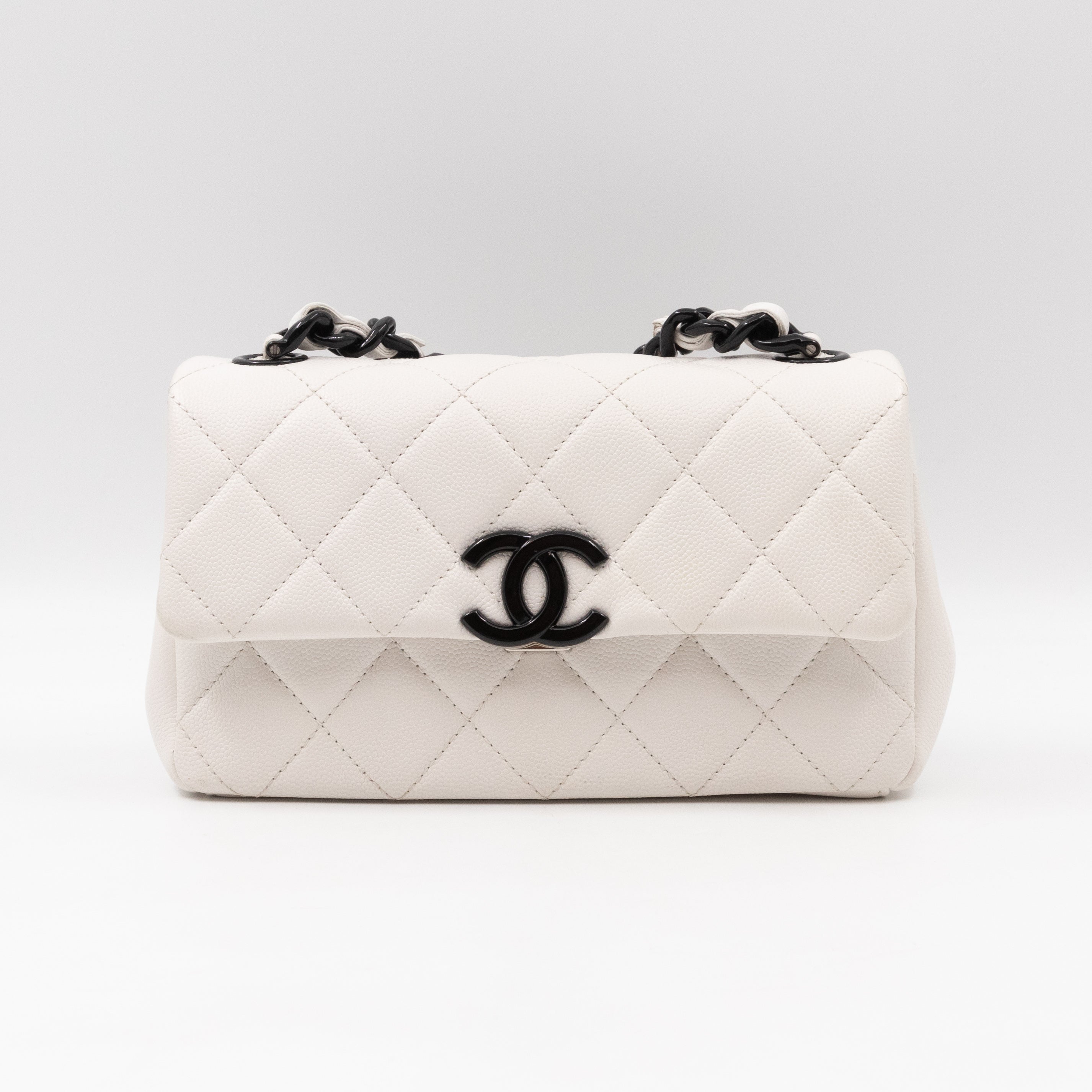 My Everything Flap Bag Mini White Caviar