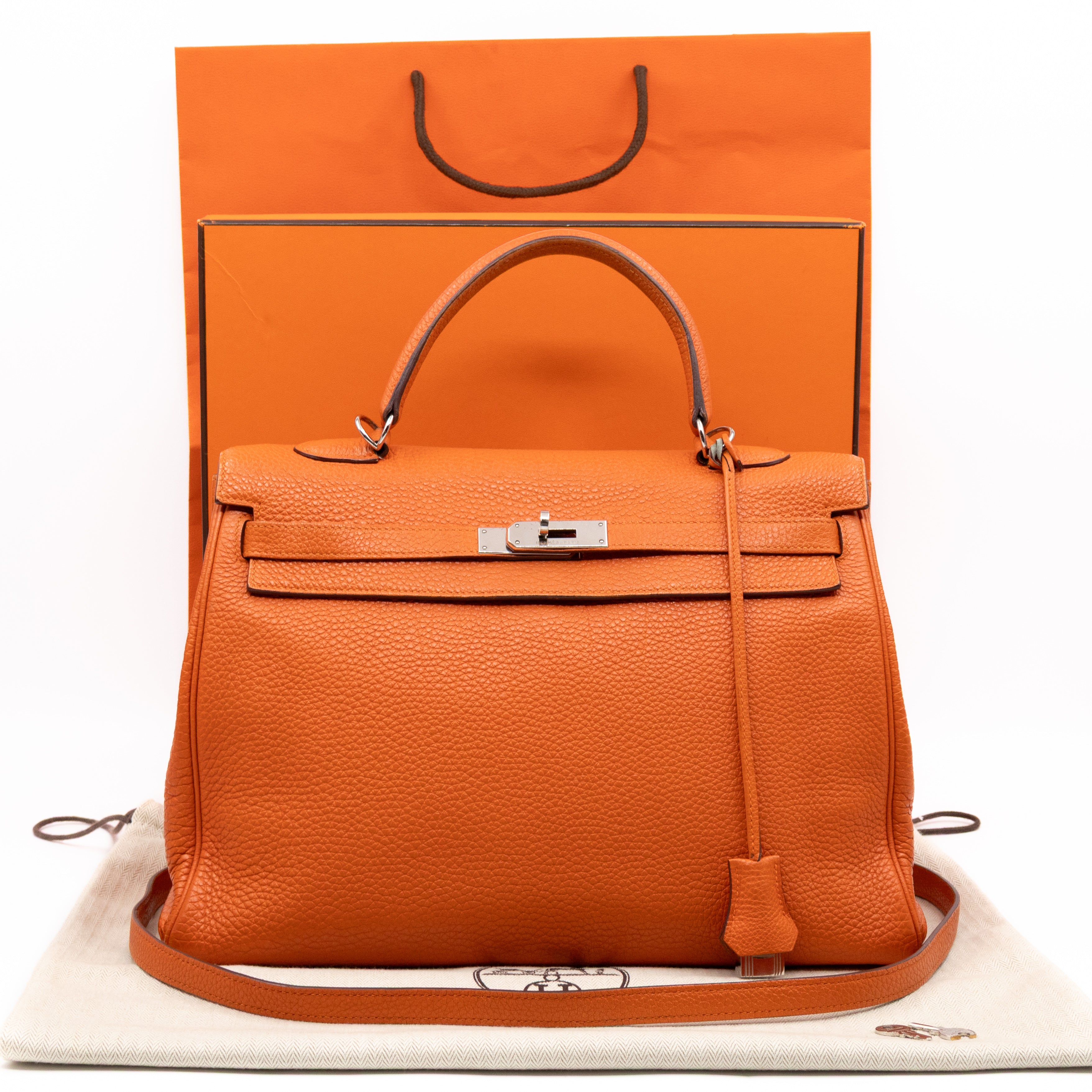 Kelly 35 Togo Leather Orange