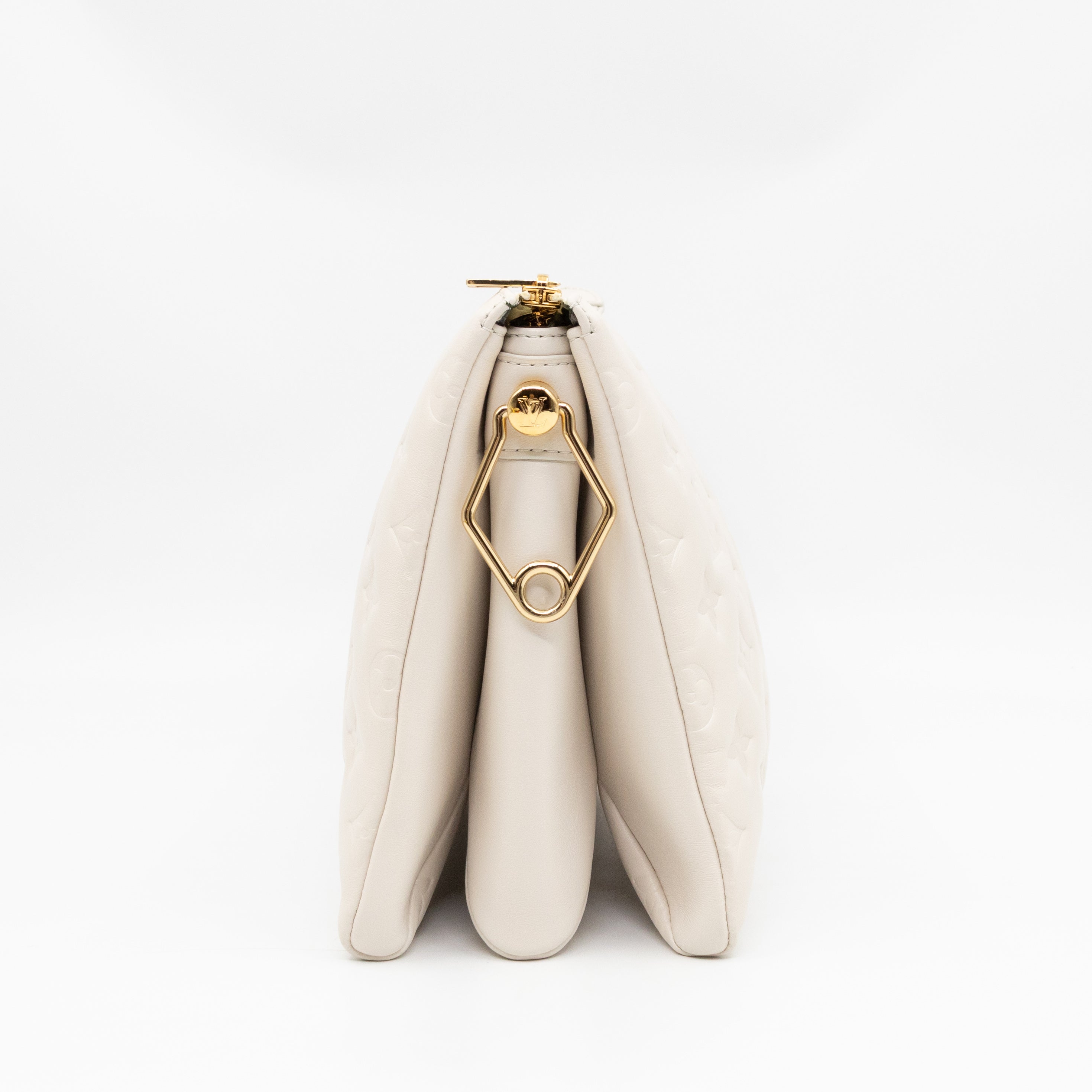 Coussin PM Creme White Leather