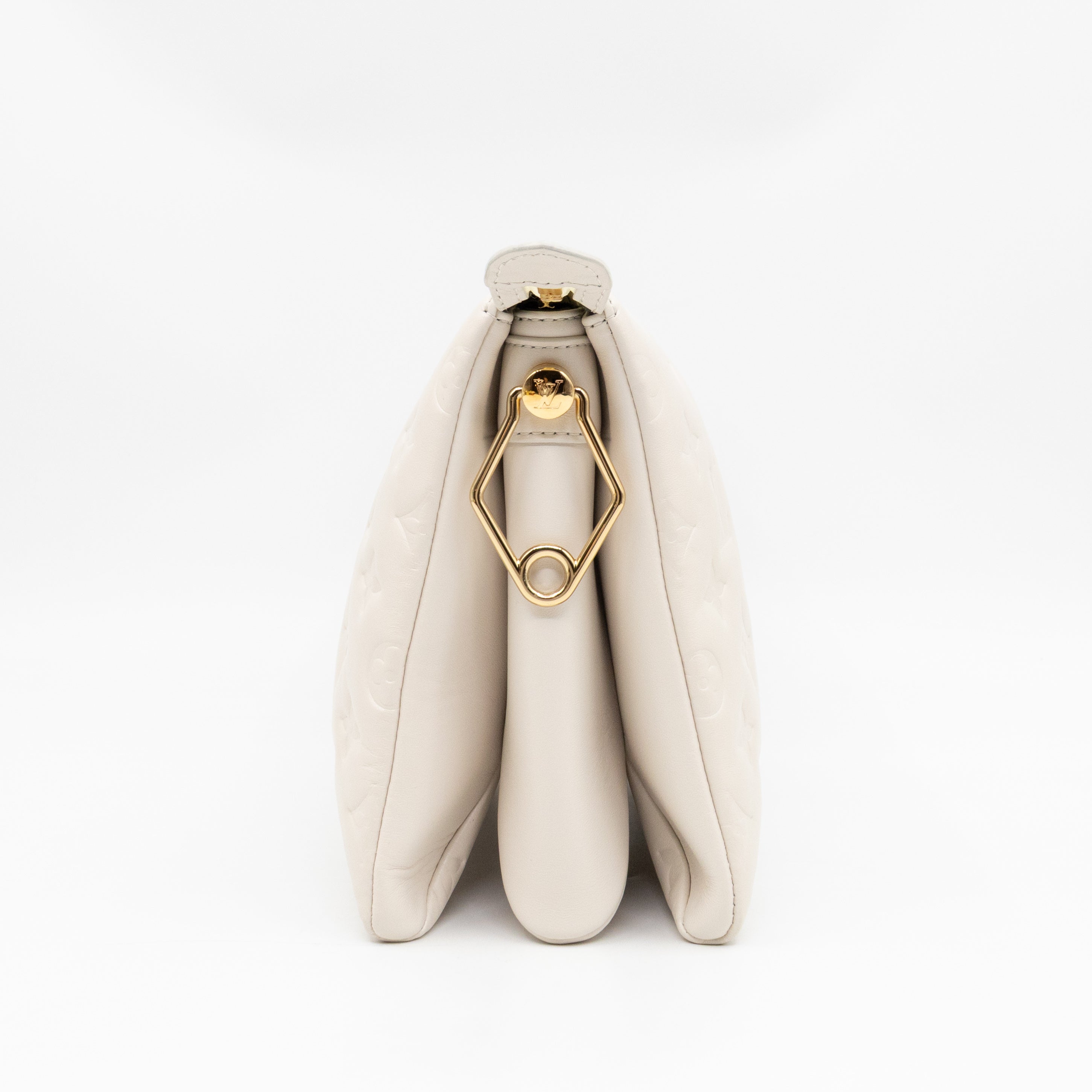 Coussin PM Creme White Leather
