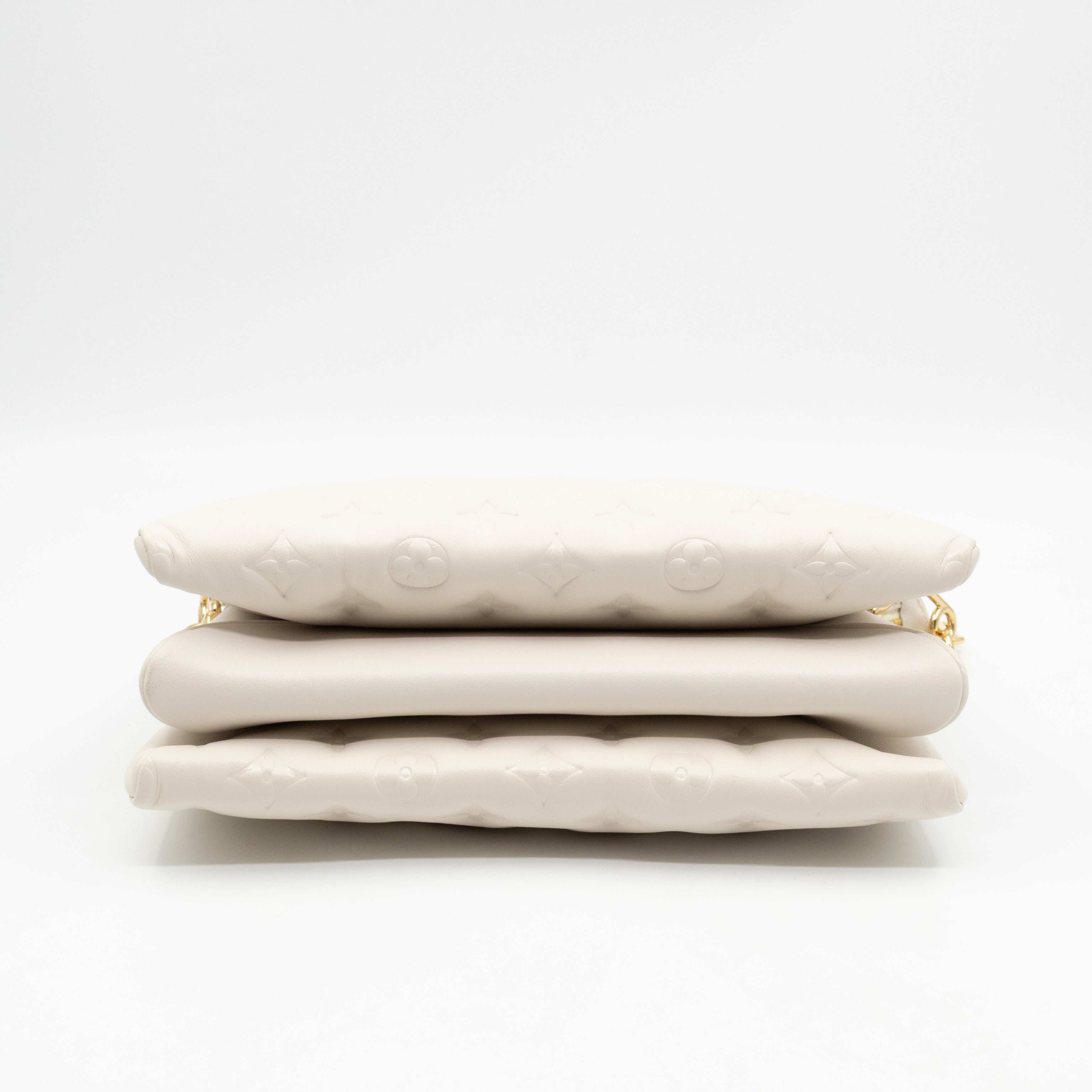 Coussin PM Creme White Leather
