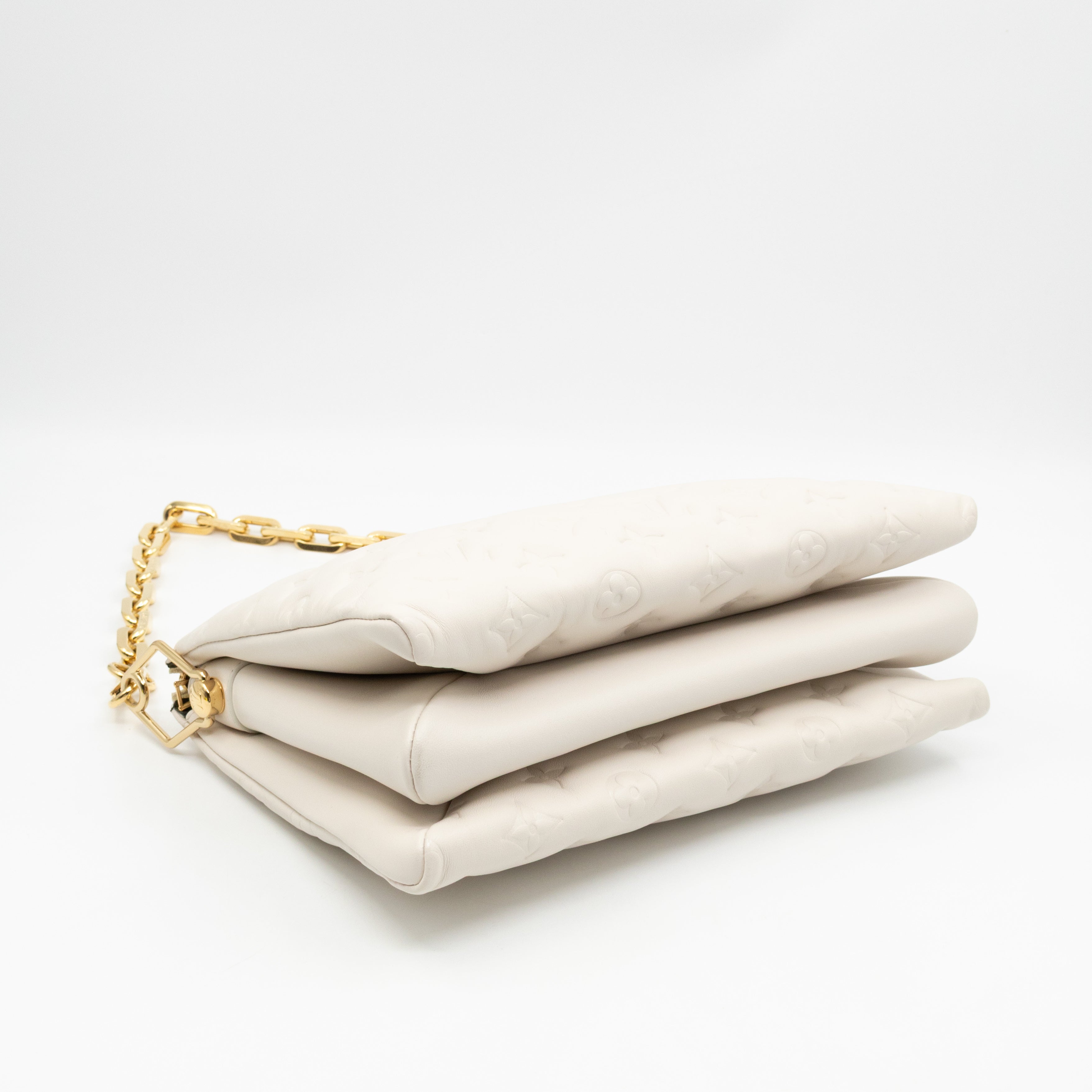 Coussin PM Creme White Leather