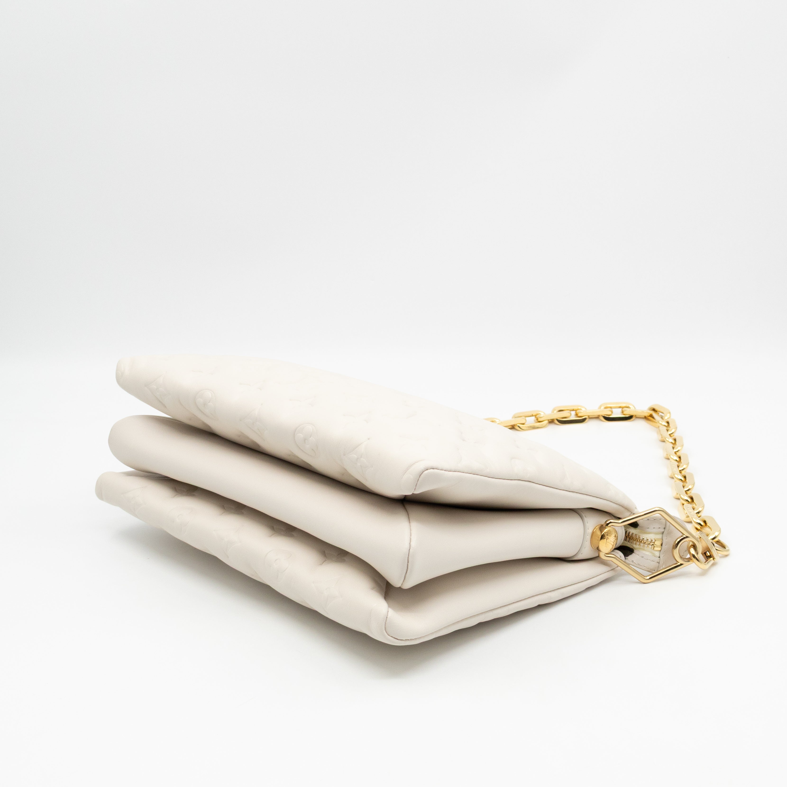 Coussin PM Creme White Leather