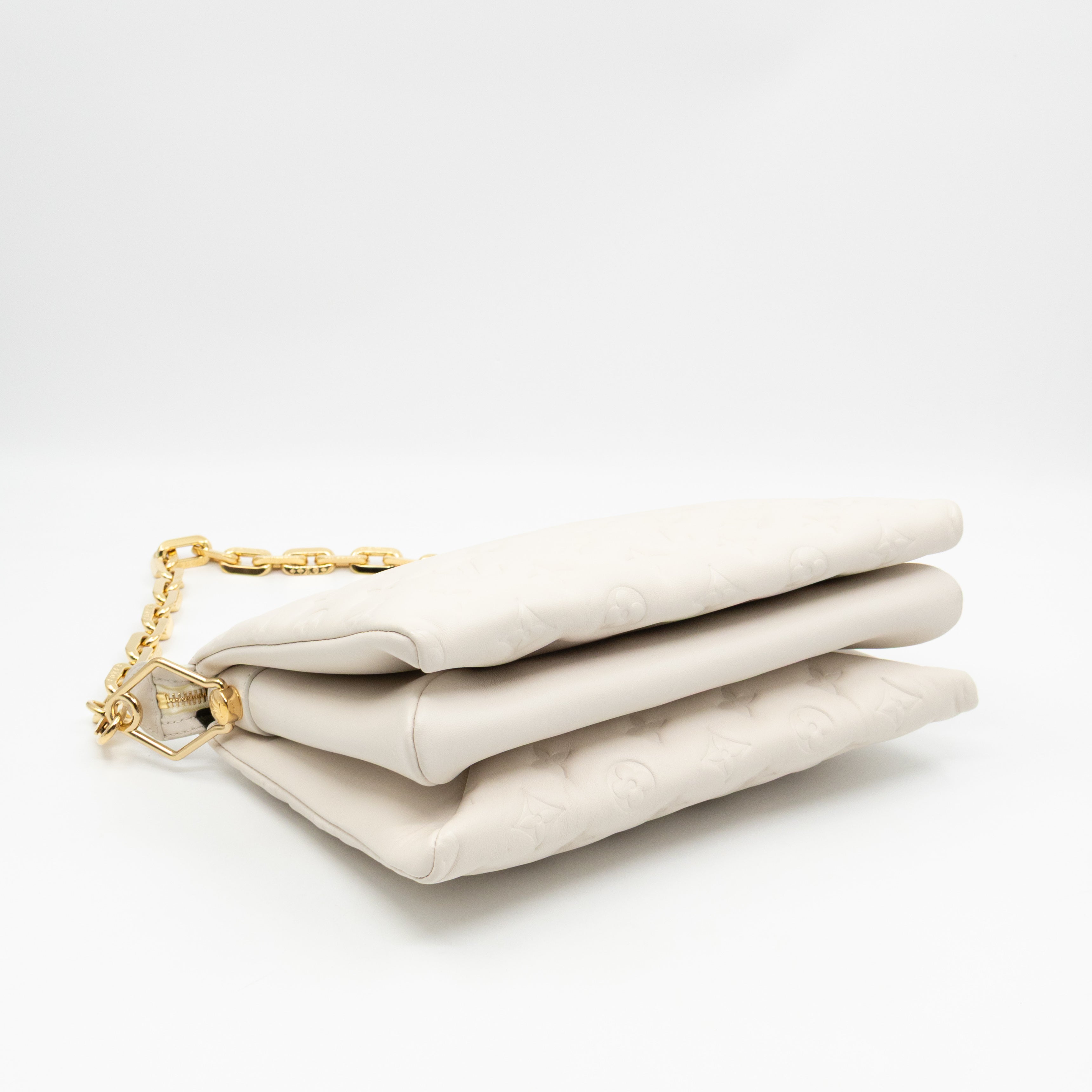 Coussin PM Creme White Leather