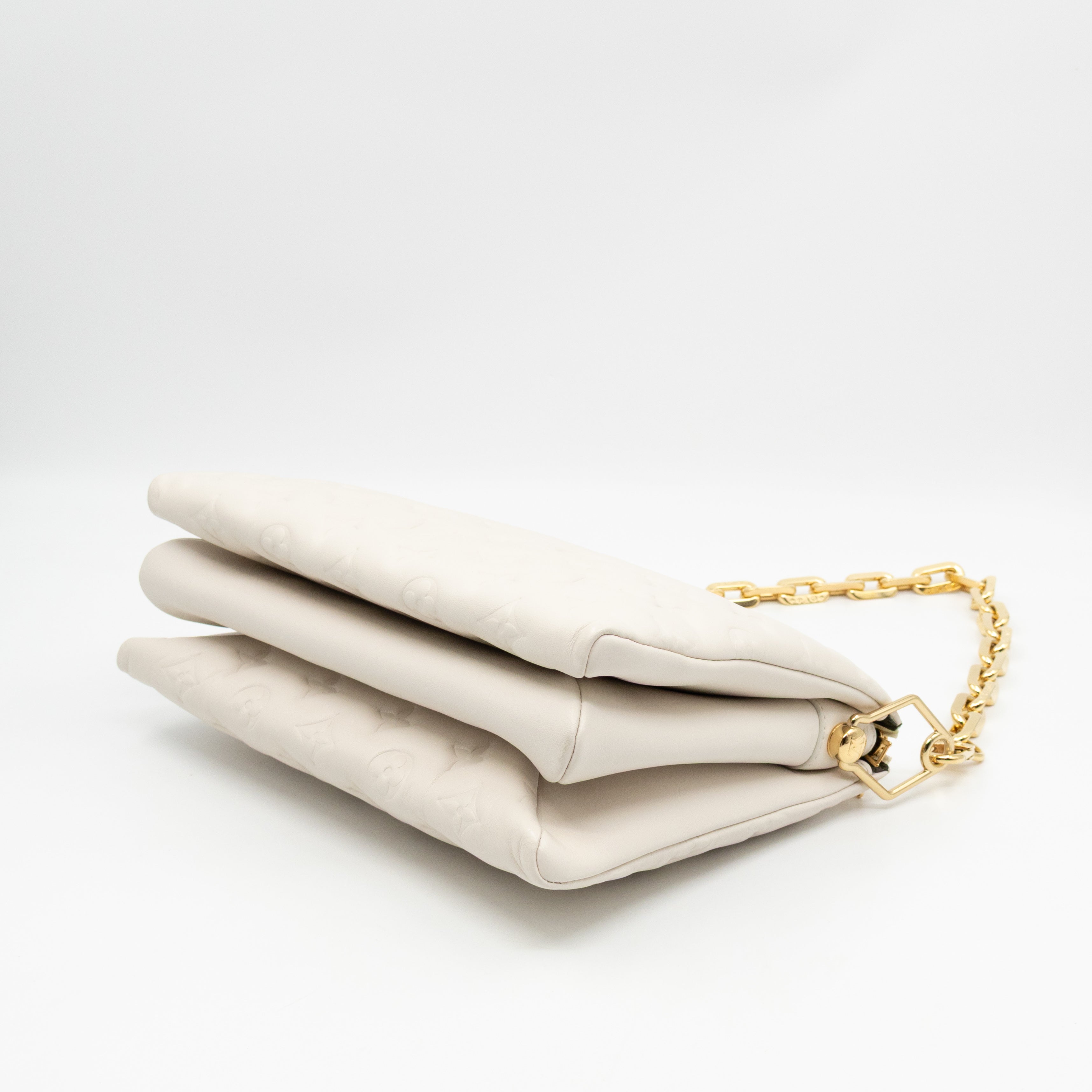 Coussin PM Creme White Leather