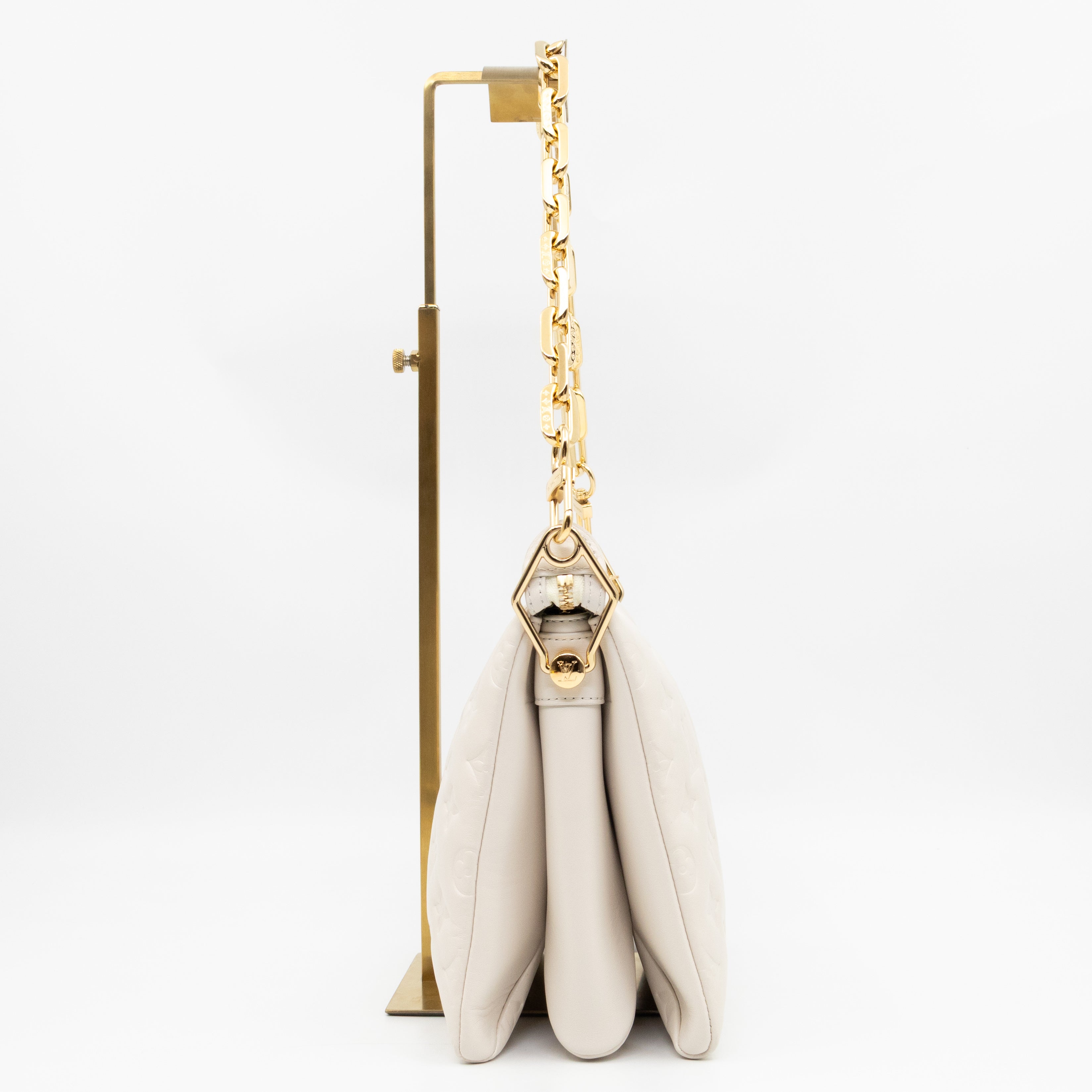 Coussin PM Creme White Leather