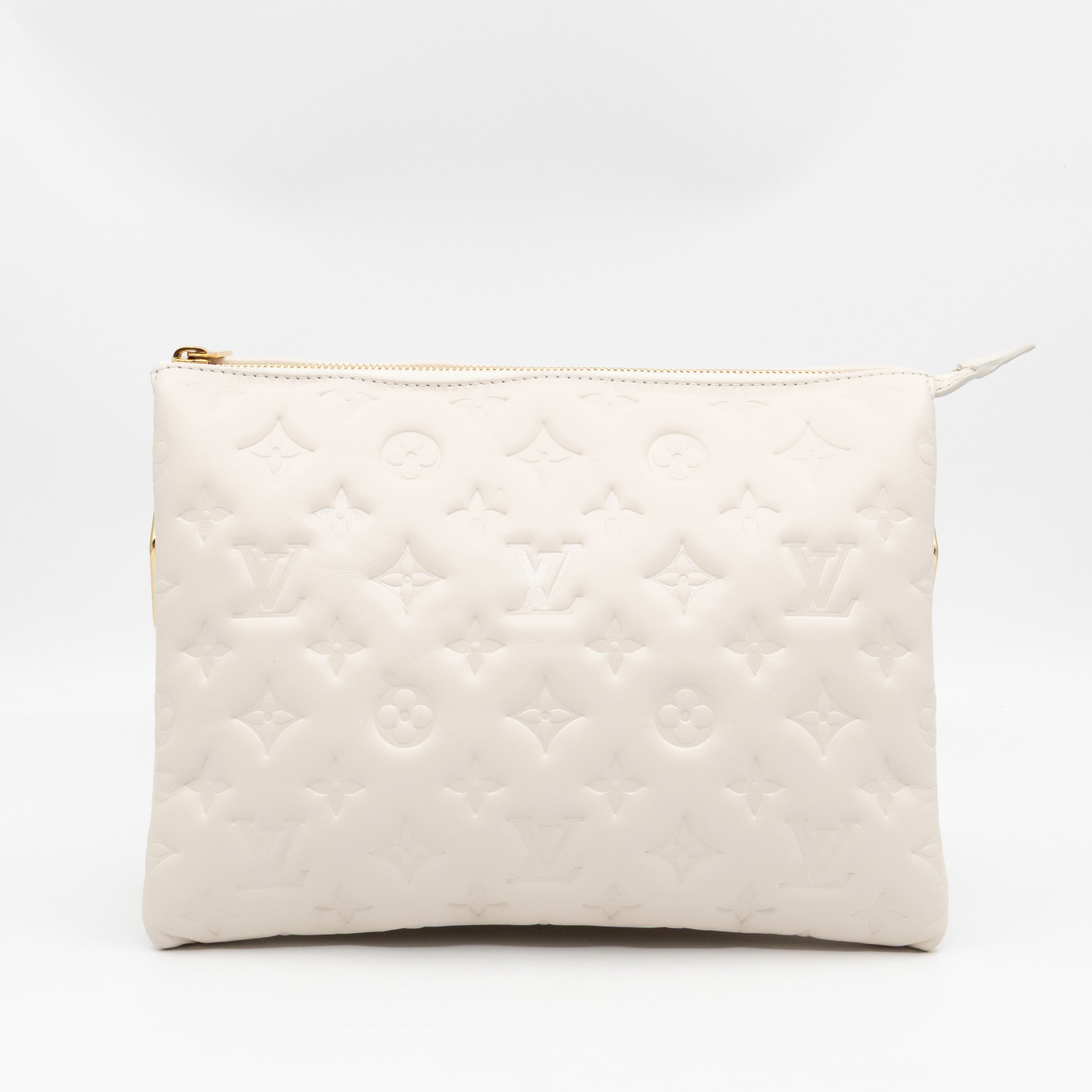 Coussin PM Creme White Leather