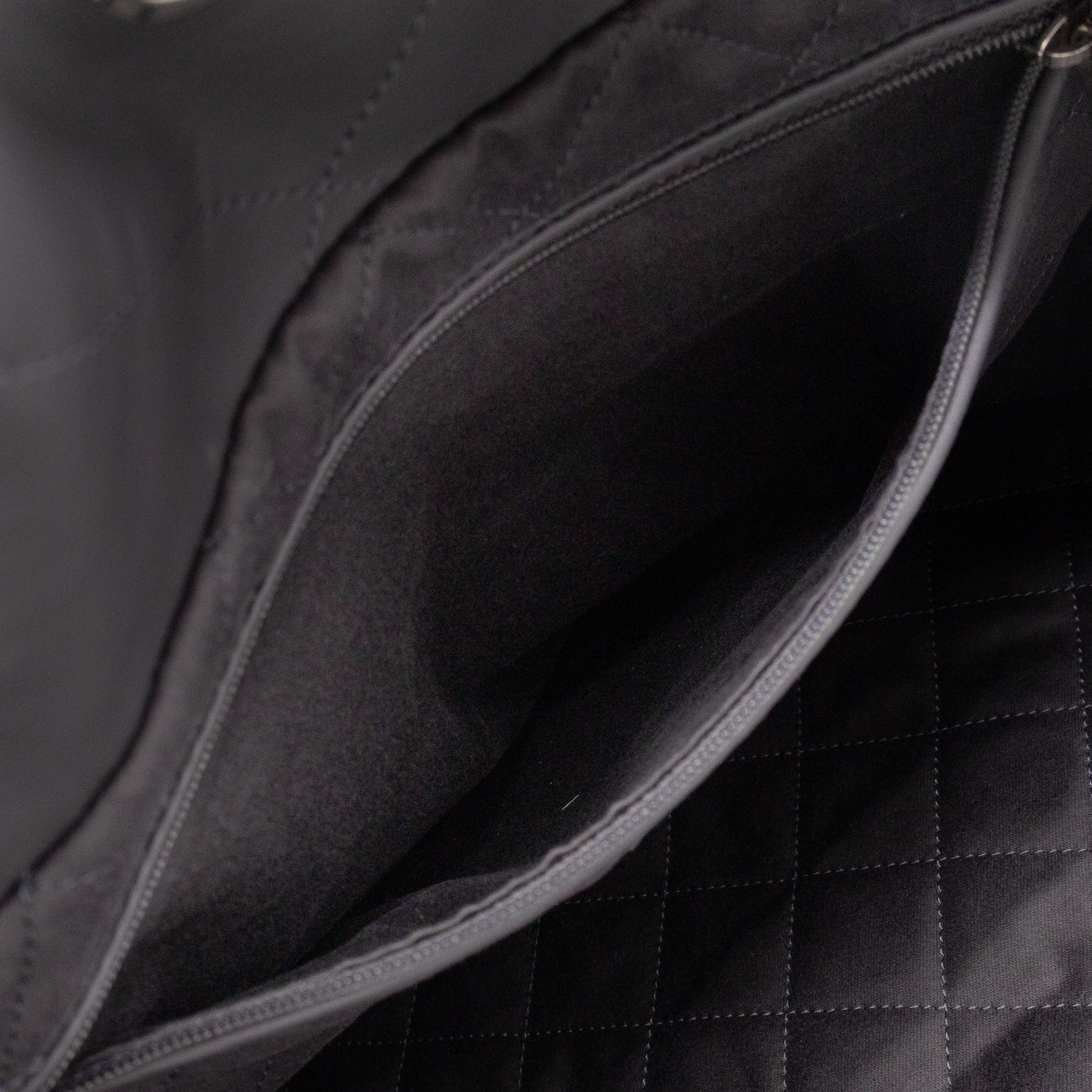 22 Small Dark Grey Calfskin Leather Silver