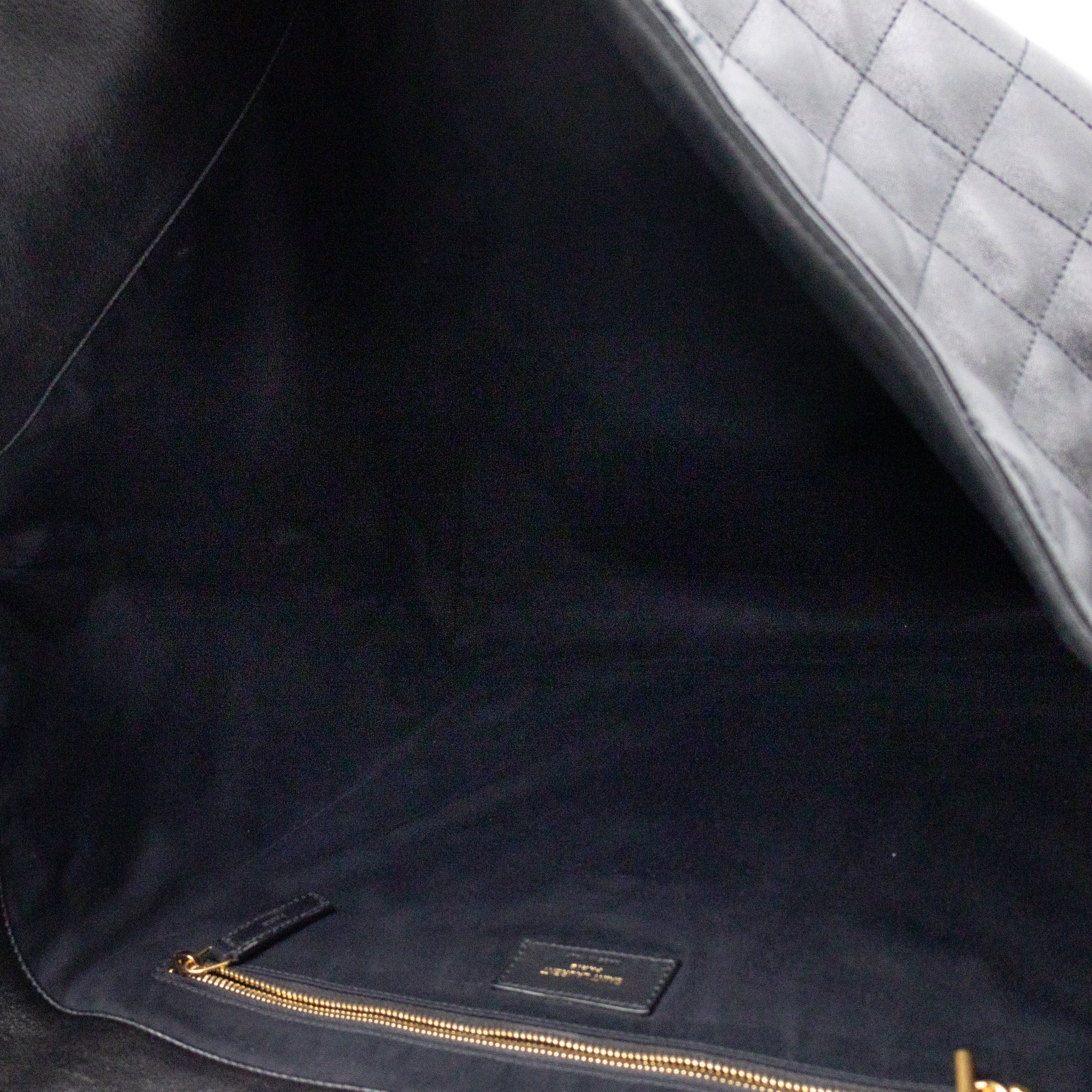Icare Maxi Shopping Tote Black Leather