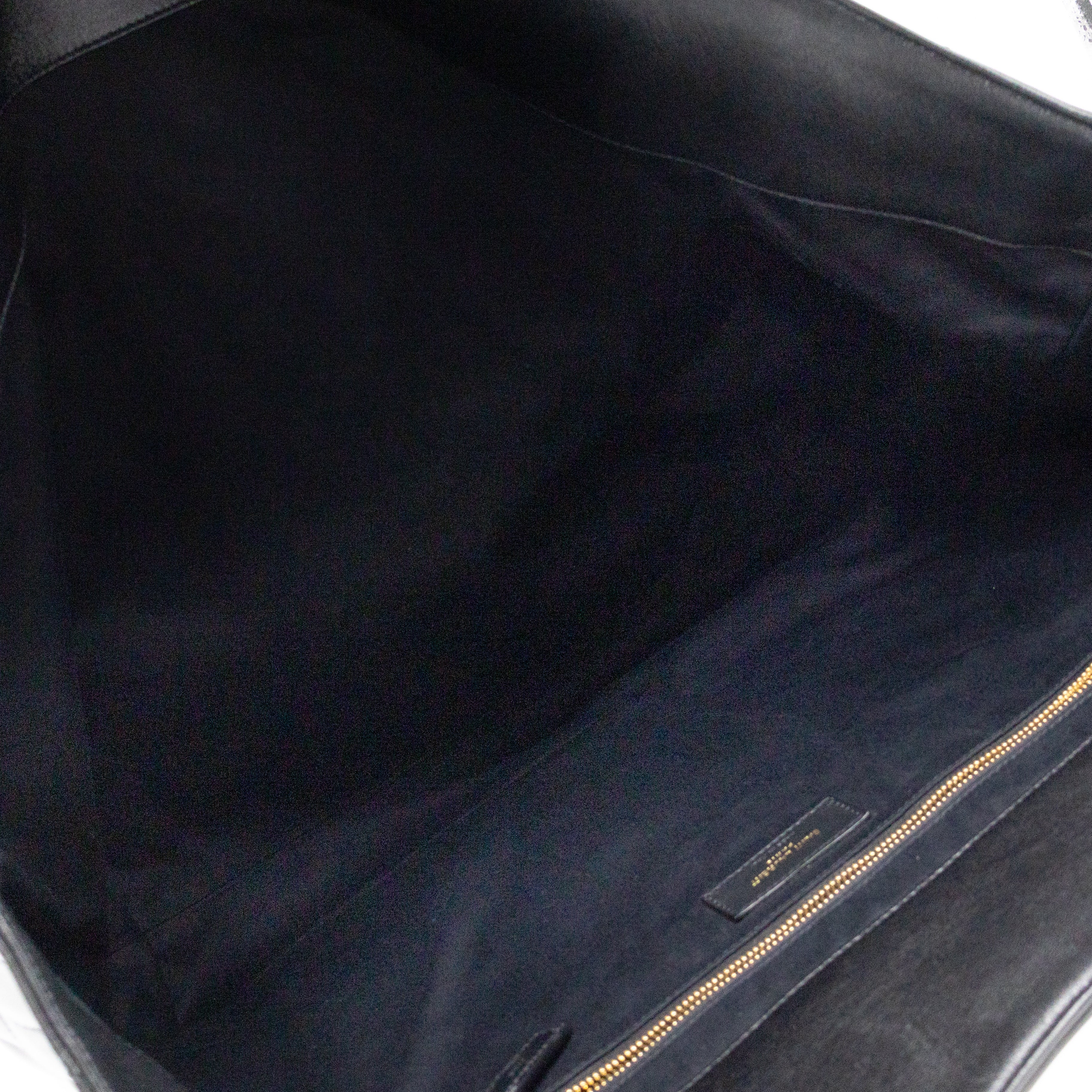 Icare Maxi Shopping Tote Black Leather