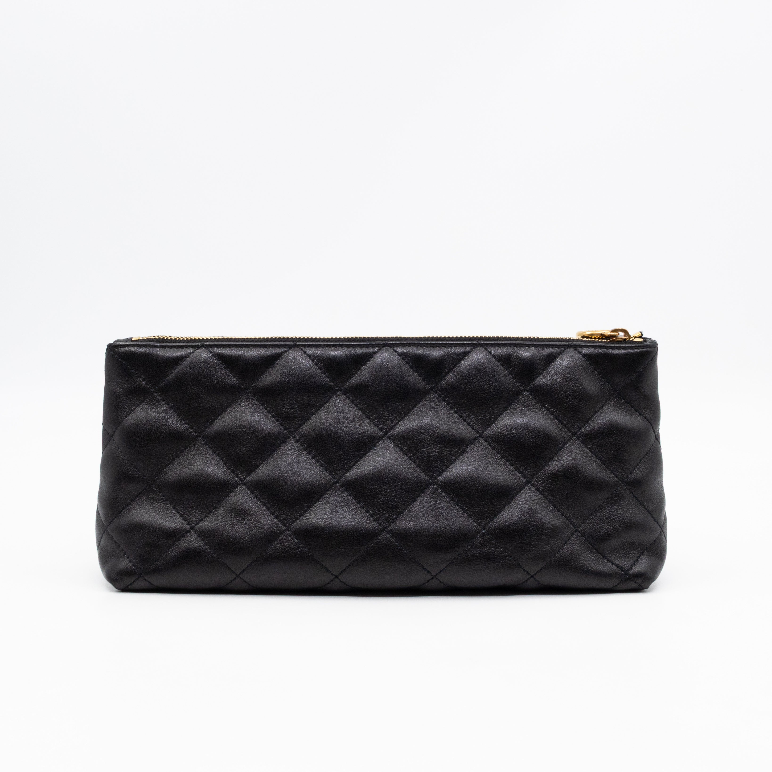 Icare Maxi Shopping Tote Black Leather