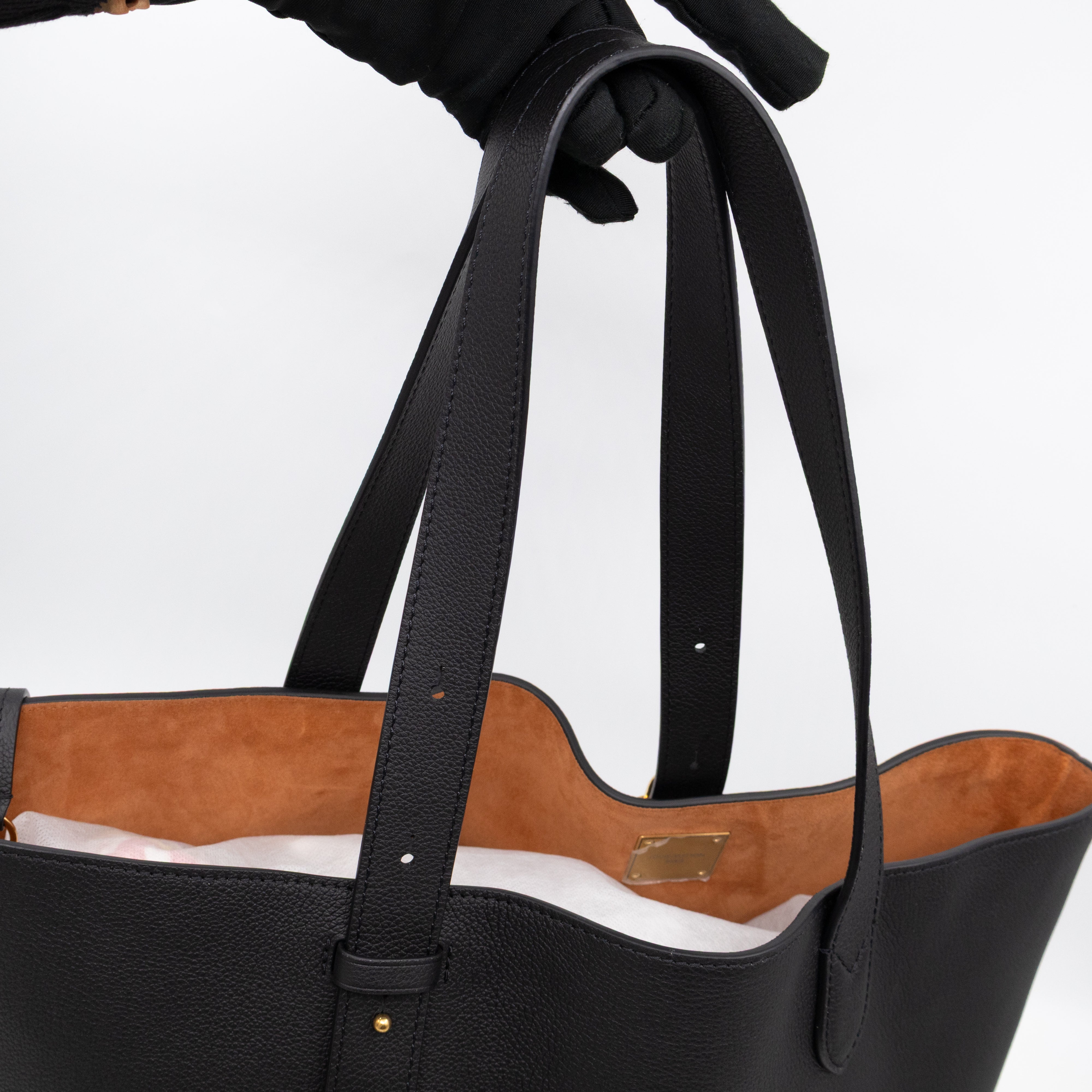 Low Key Cabas MM Black Leather