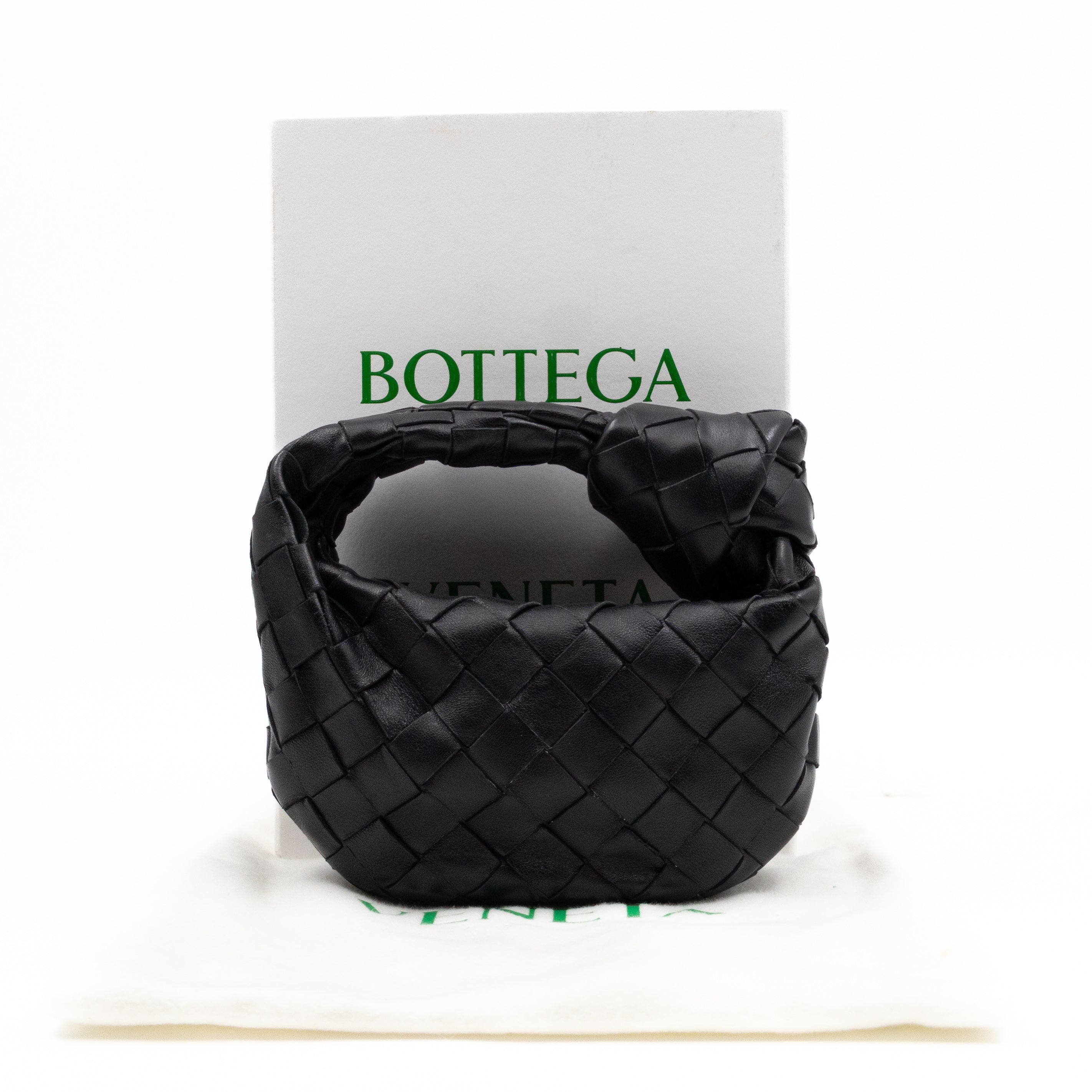Candy Jodie Intrecciato Black Leather