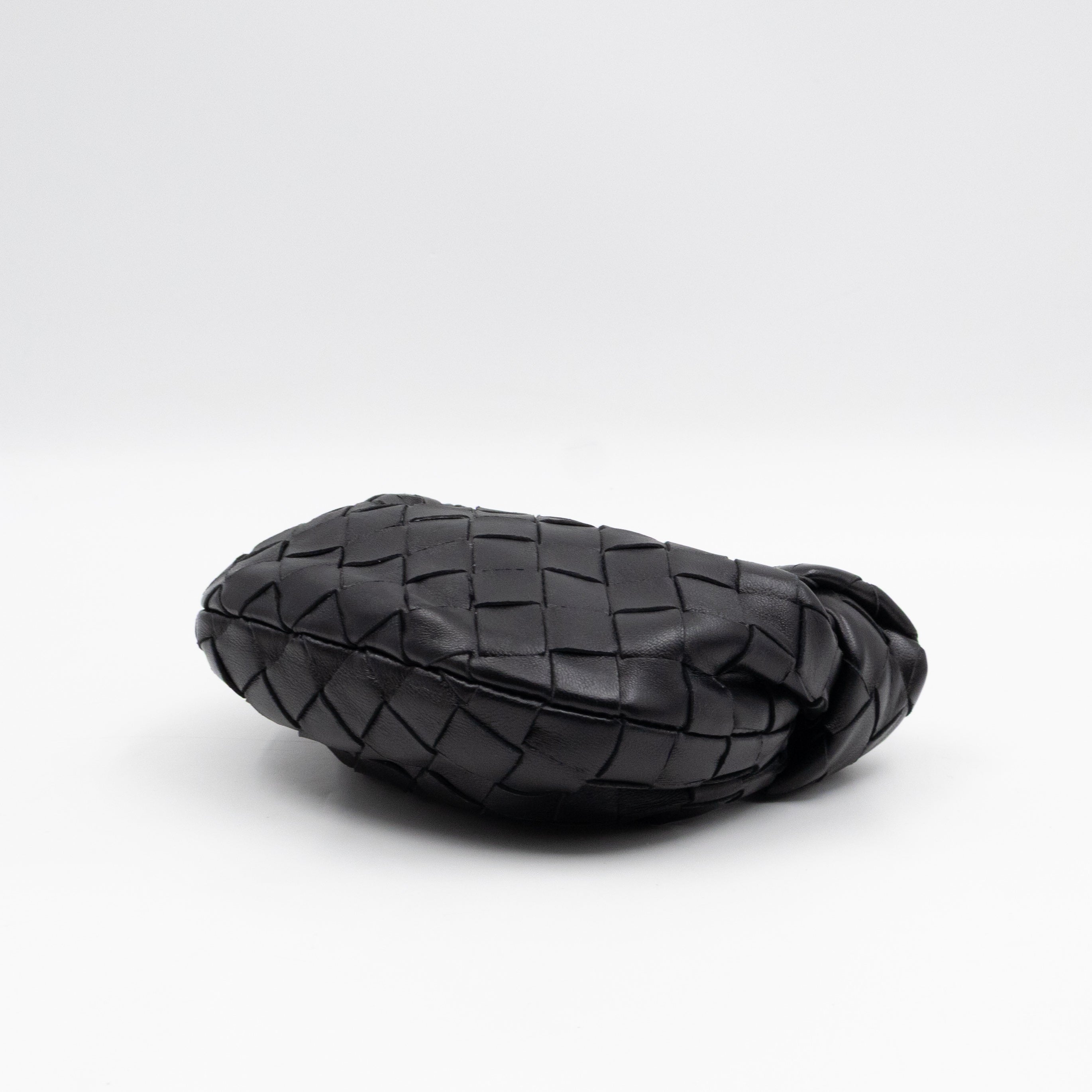 Candy Jodie Intrecciato Black Leather
