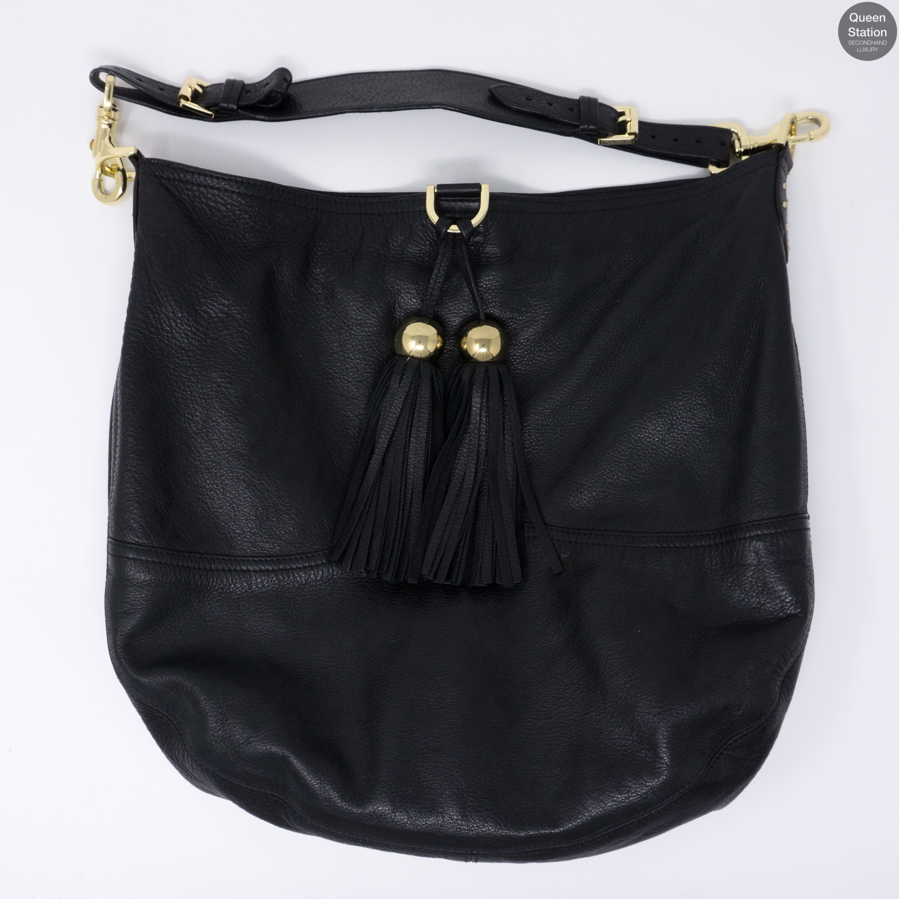 Greta Tote Black Leather