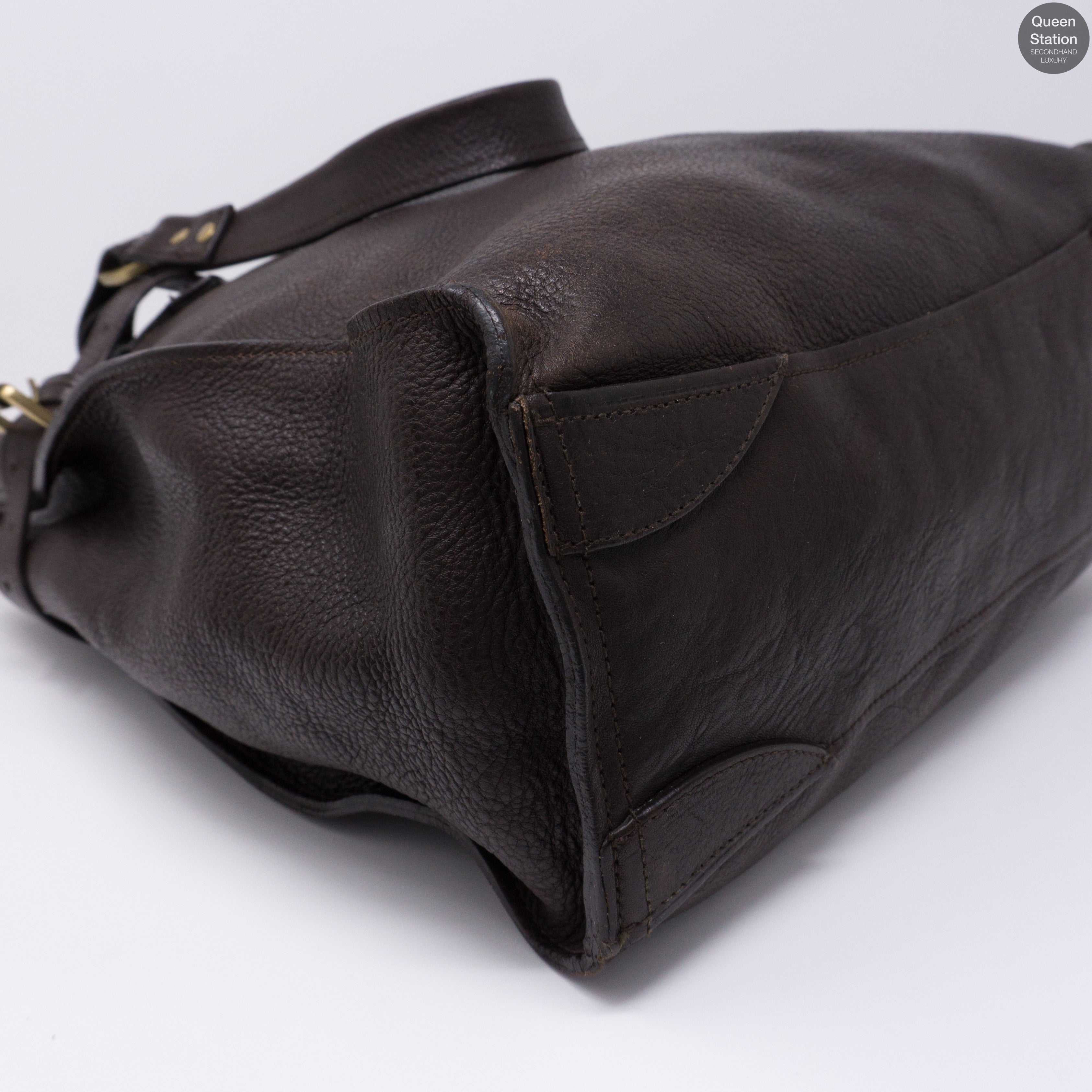 Elgin Brown Leather Satchel Bag