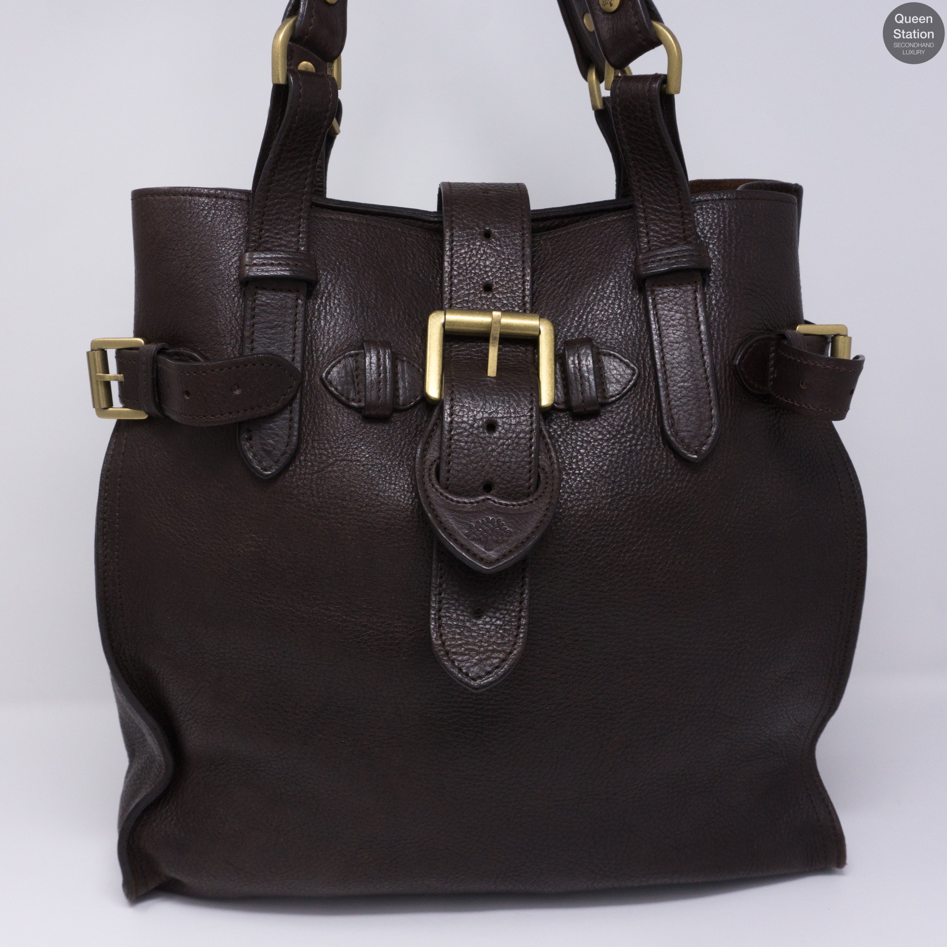 Elgin Brown Leather Satchel Bag