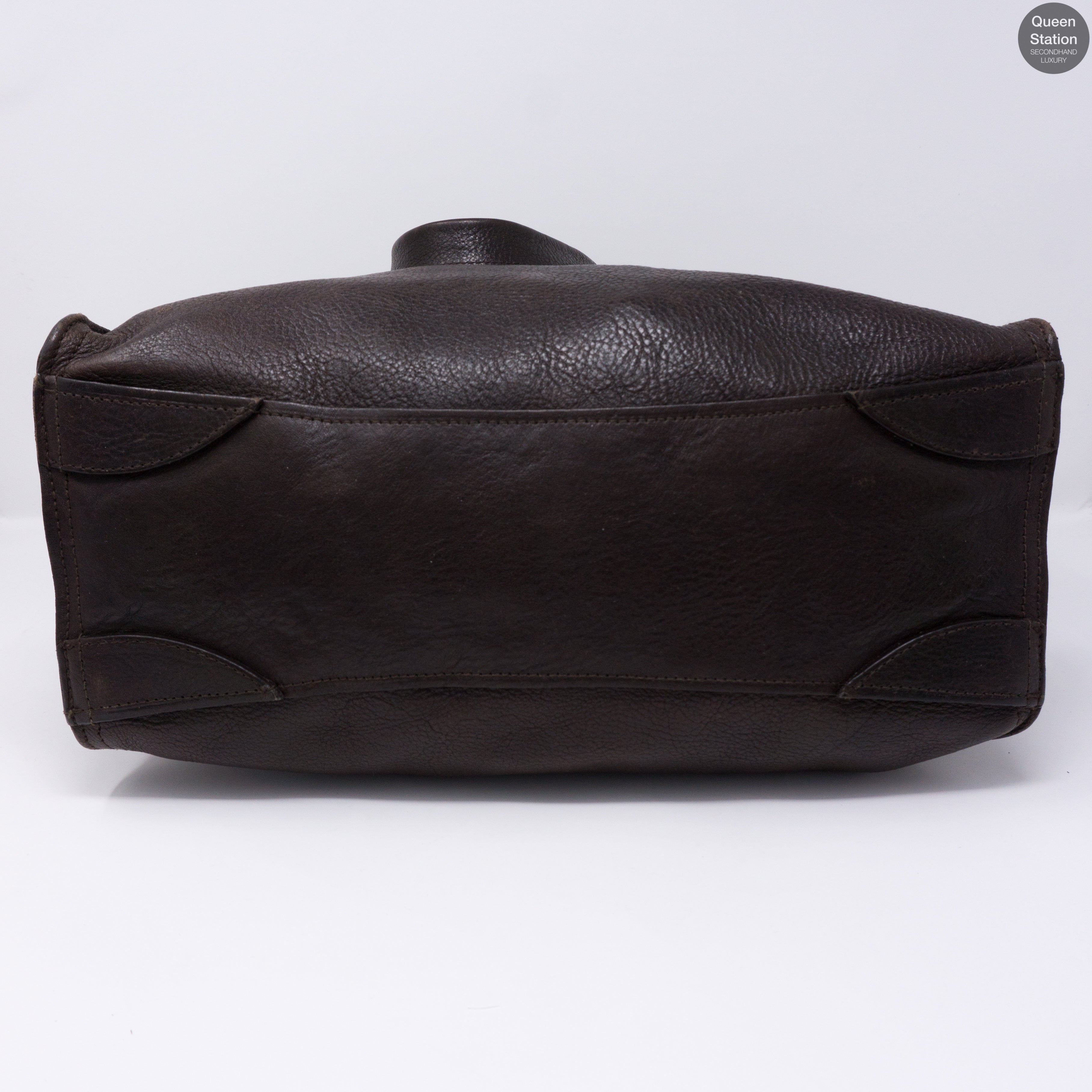 Elgin Brown Leather Satchel Bag
